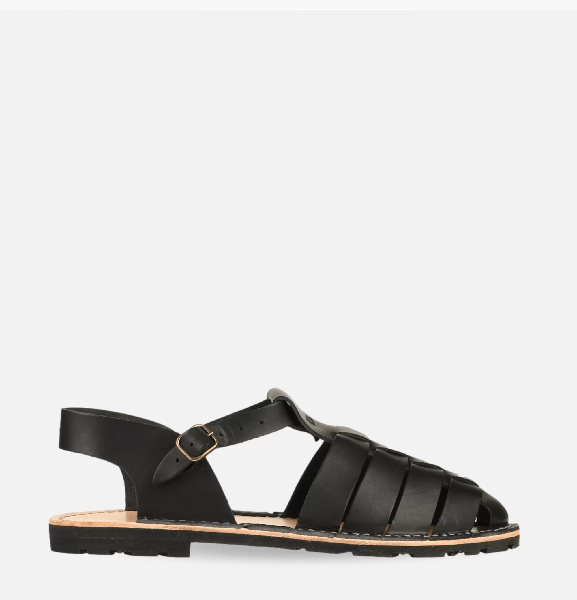 STEVE MONO Artisanal Sandal Shoe 09 Black^Homme Sandales