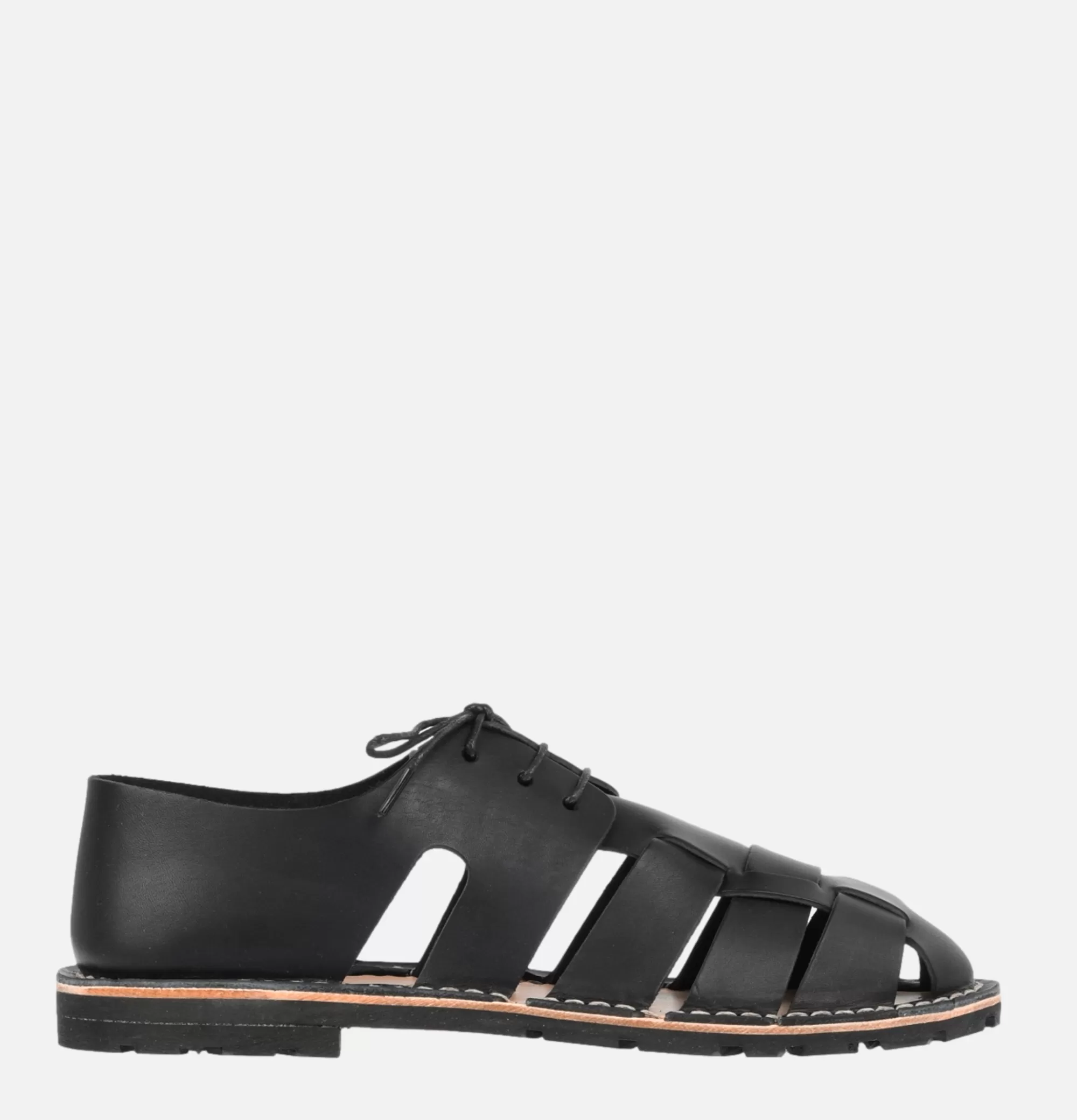 STEVE MONO Artisanal Sandal Shoe Black^Homme Sandales