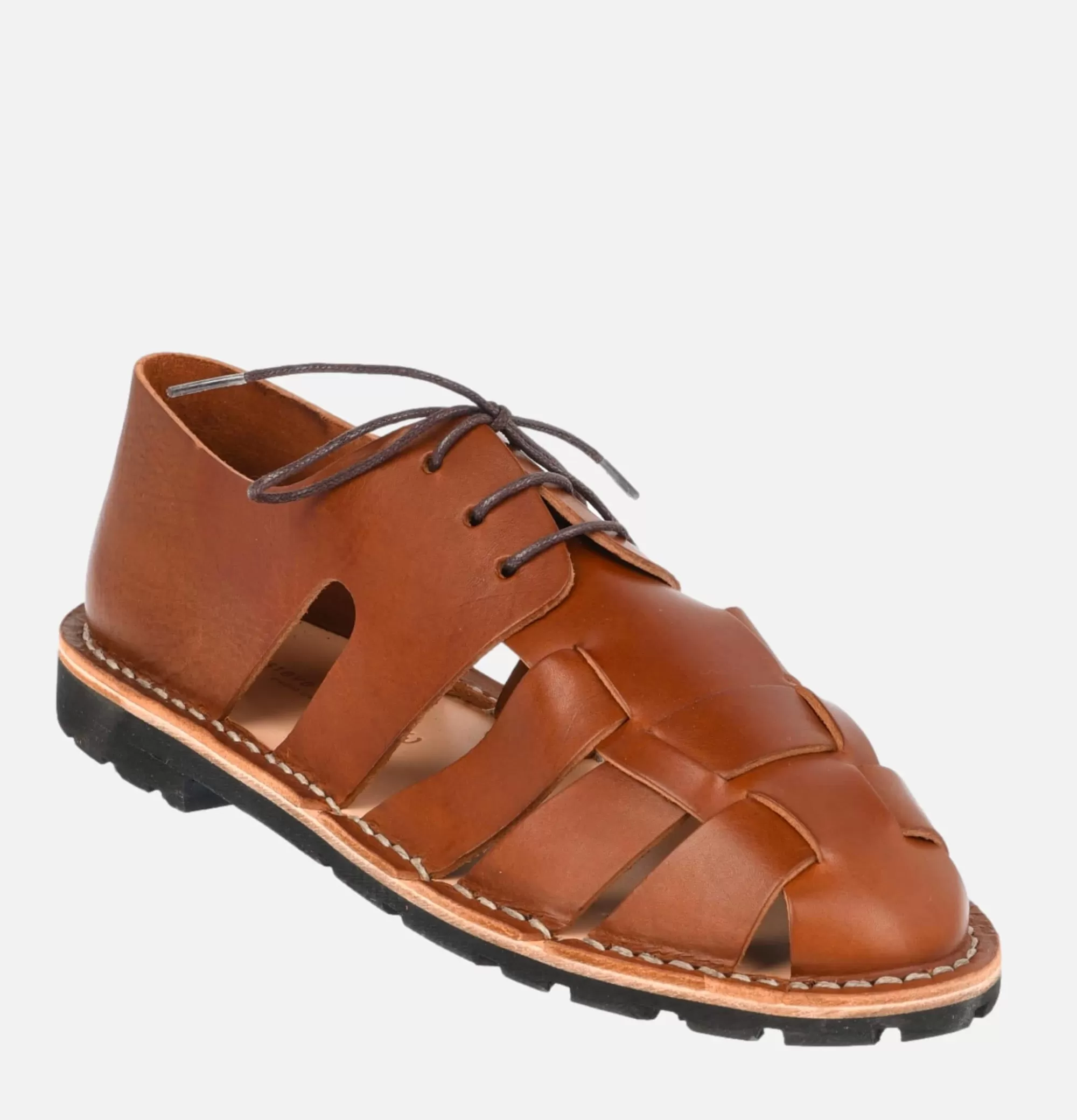 STEVE MONO Artisanal Sandal Shoe Chocolate^Homme Sandales