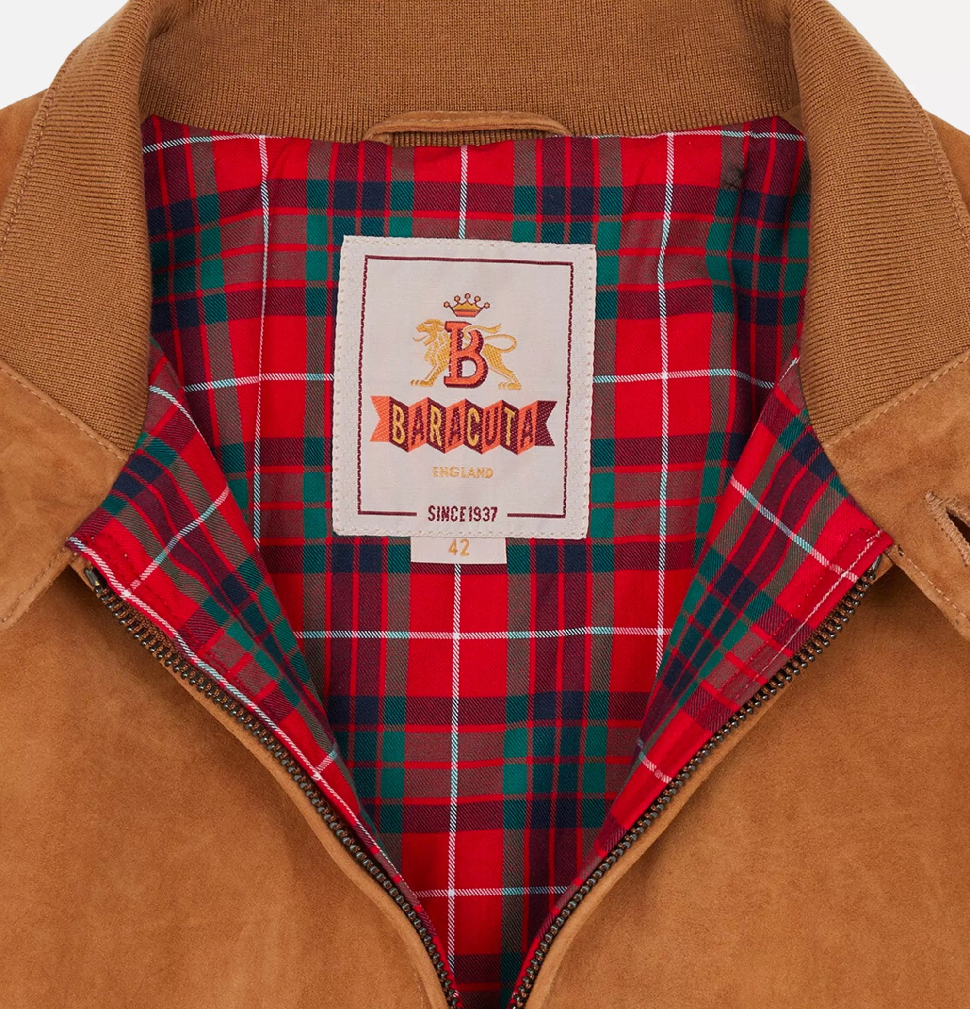 BARACUTA Blouson G9 Suede Tobacco^ Blousons & Manteaux