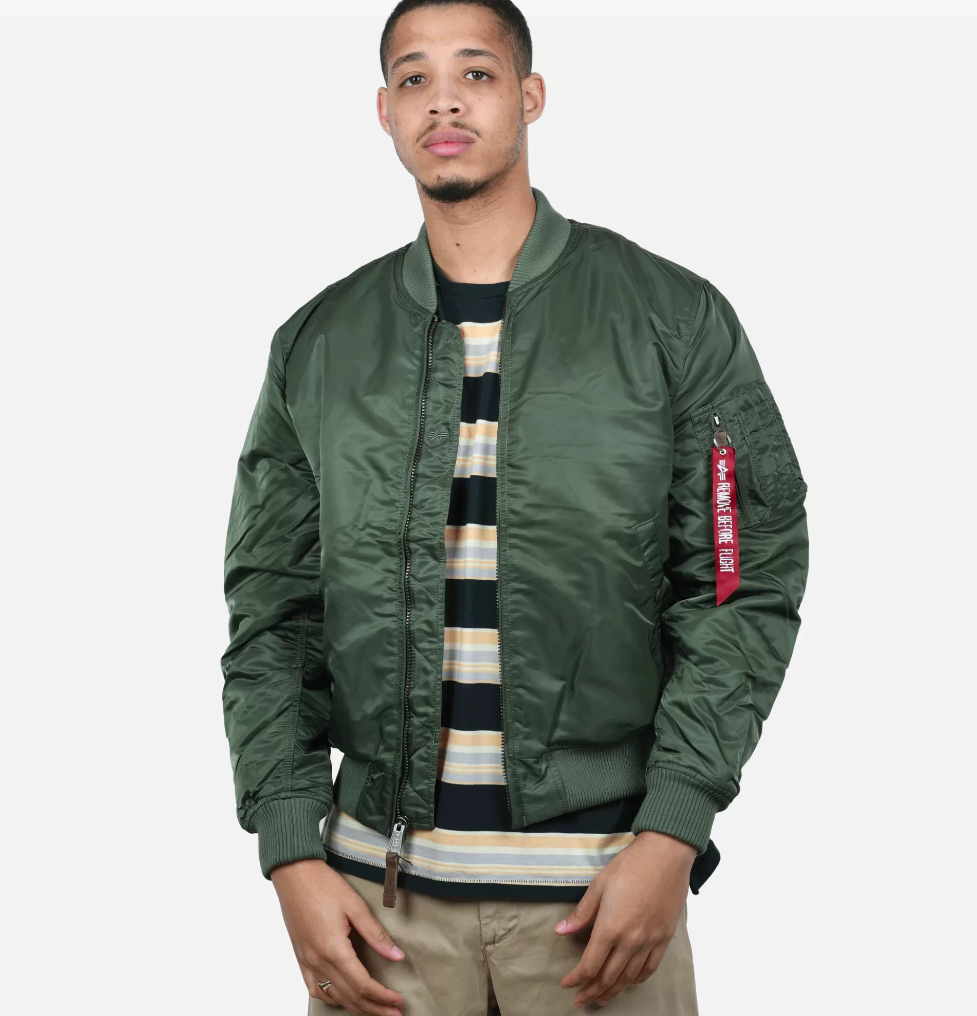 ALPHA INDUSTRIES Bomber Ma-1 Vert Sauge^ Blousons & Manteaux