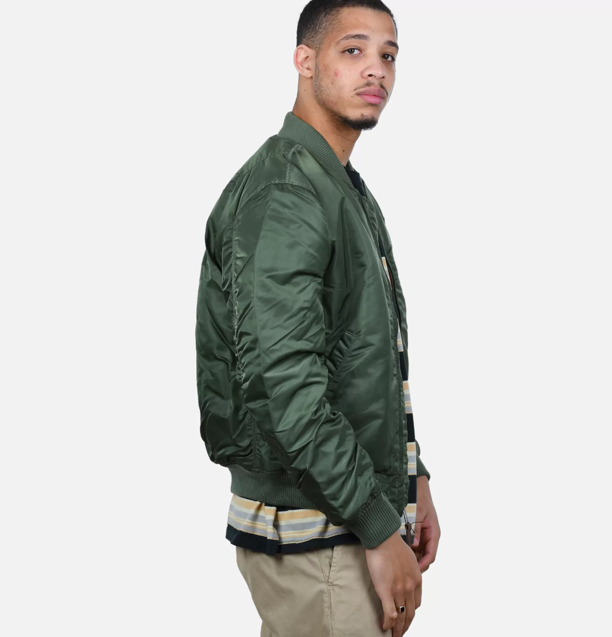 ALPHA INDUSTRIES Bomber Ma-1 Vert Sauge^ Blousons & Manteaux