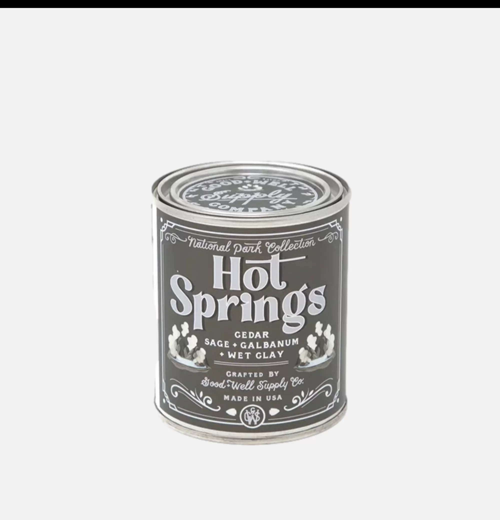 GOOD & WELL SUPPLY CO Bougie 8Oz Hot Springs^ Maison