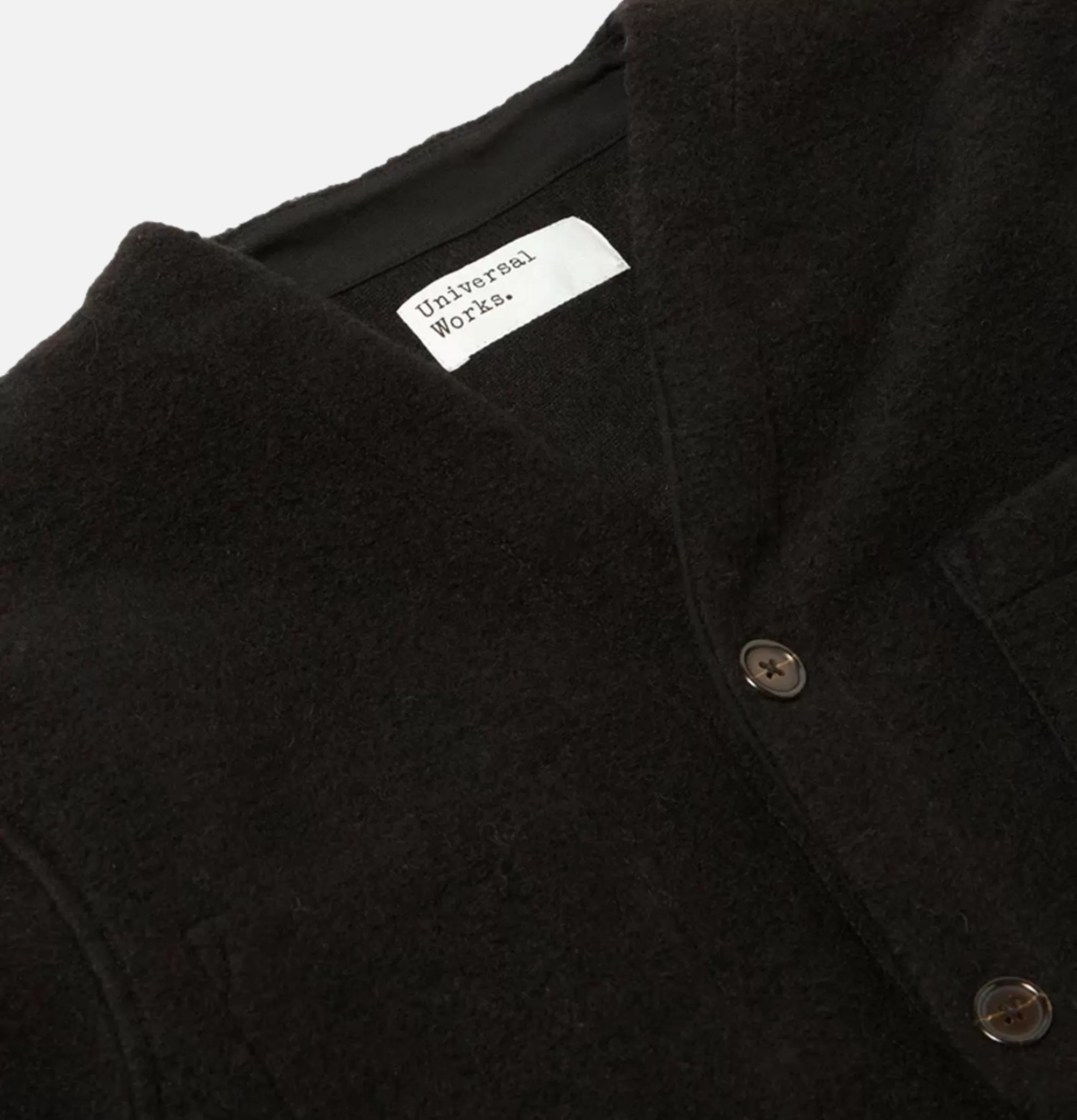 UNIVERSAL WORKS Cardigan Wool Black^ Pulls & Cardigans