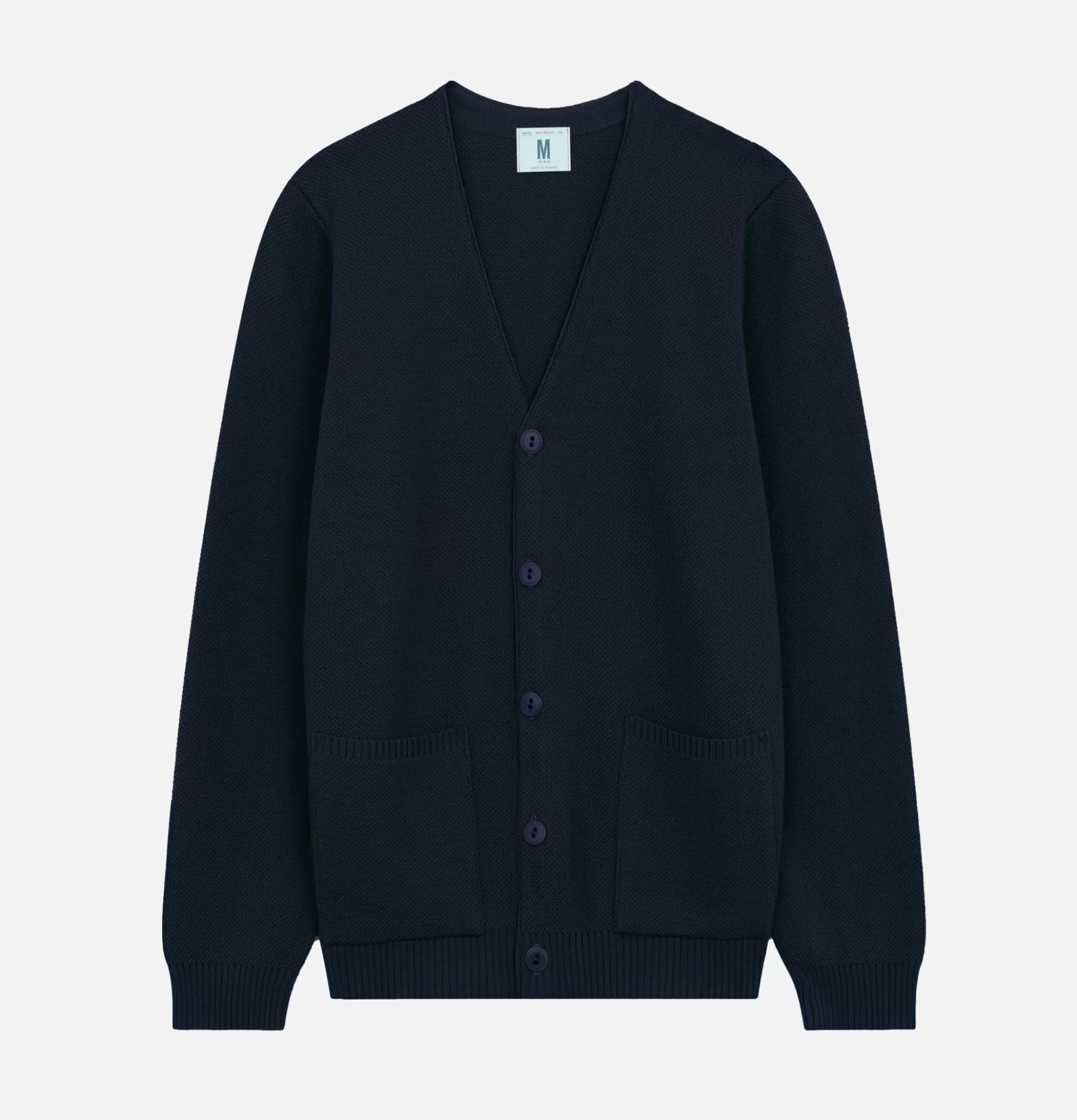 NITTO KNITWEAR Cardigan Youri Merino Navy^ Pulls & Cardigans