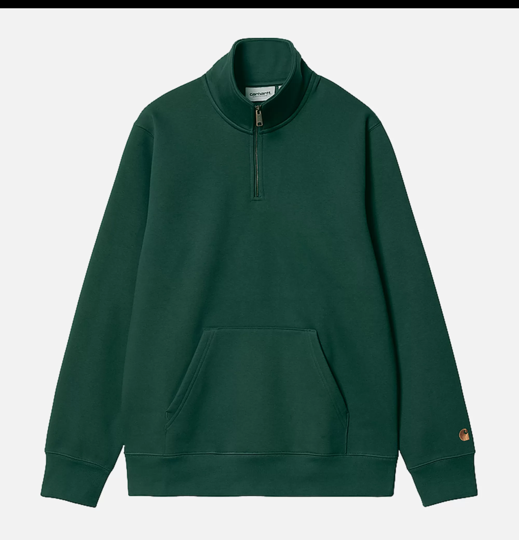 CARHARTT WIP Chase Neck Zip Sweat Discovery Green^ Sweats & Polaires