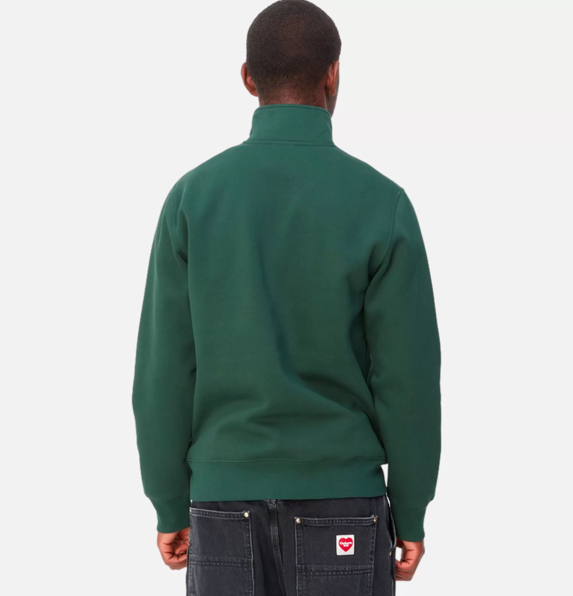 CARHARTT WIP Chase Neck Zip Sweat Discovery Green^ Sweats & Polaires