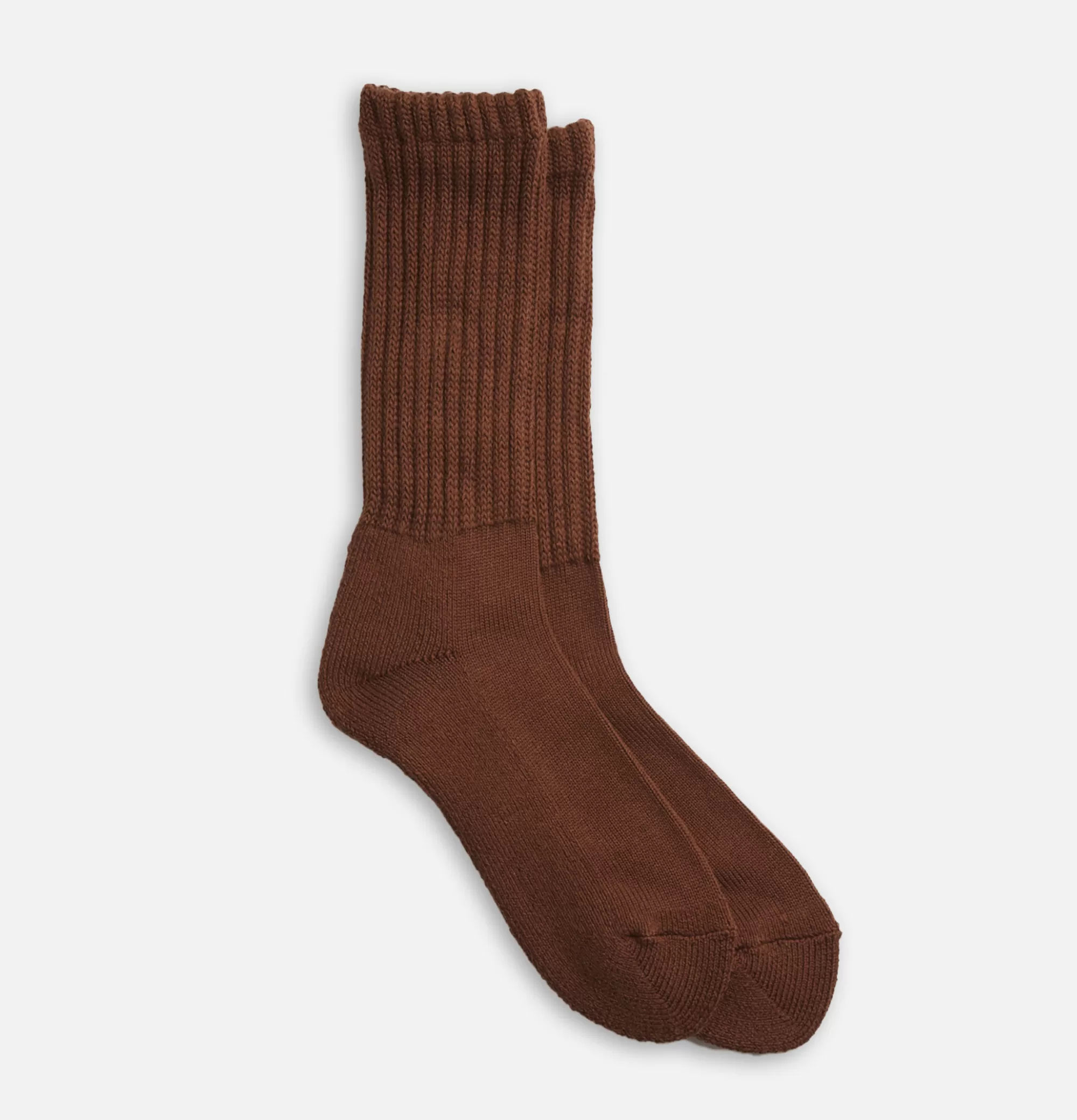 ROTOTO Chaussettes Loose Pile Chocolat^Homme Chaussettes