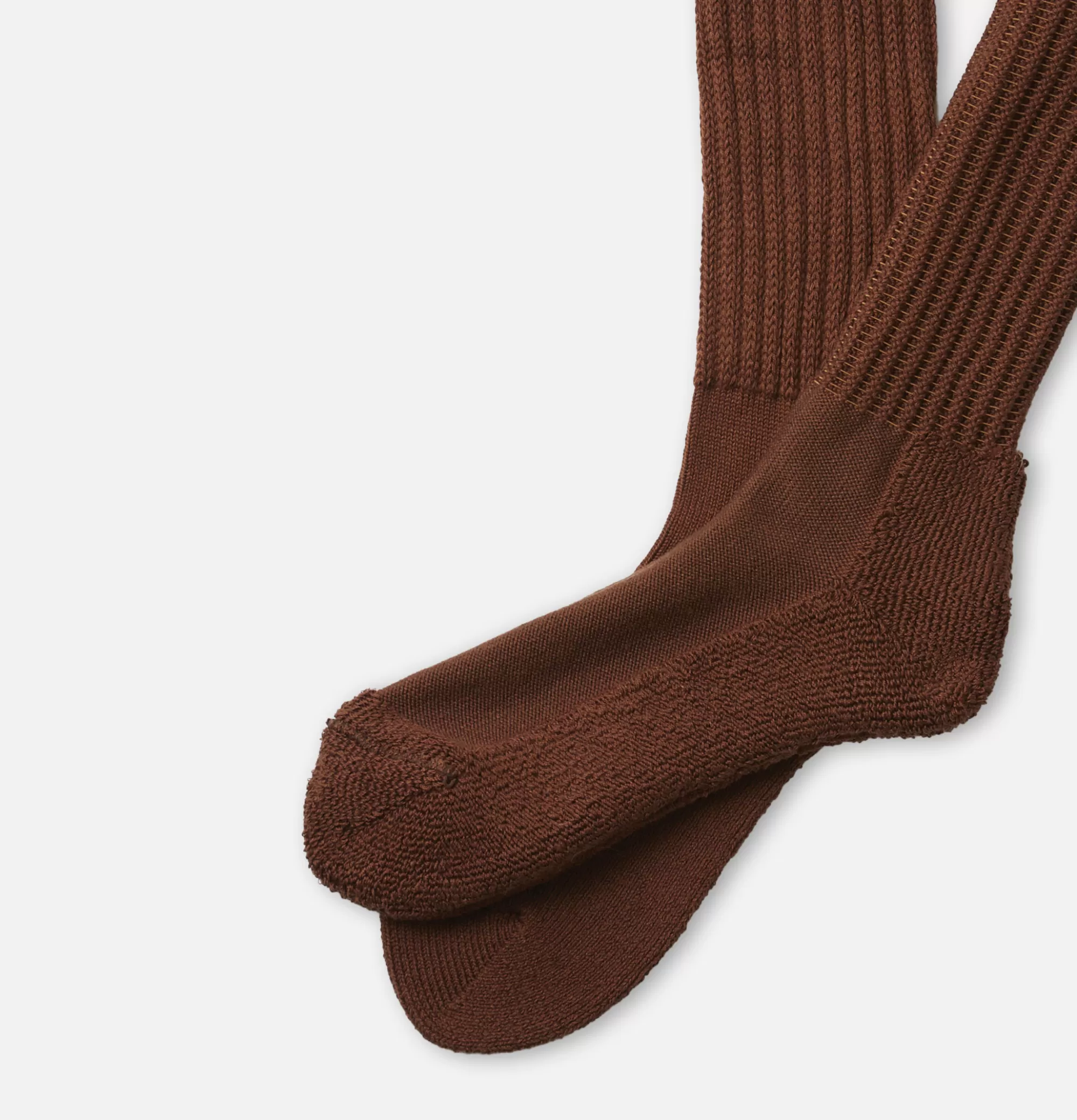 ROTOTO Chaussettes Loose Pile Chocolat^Homme Chaussettes