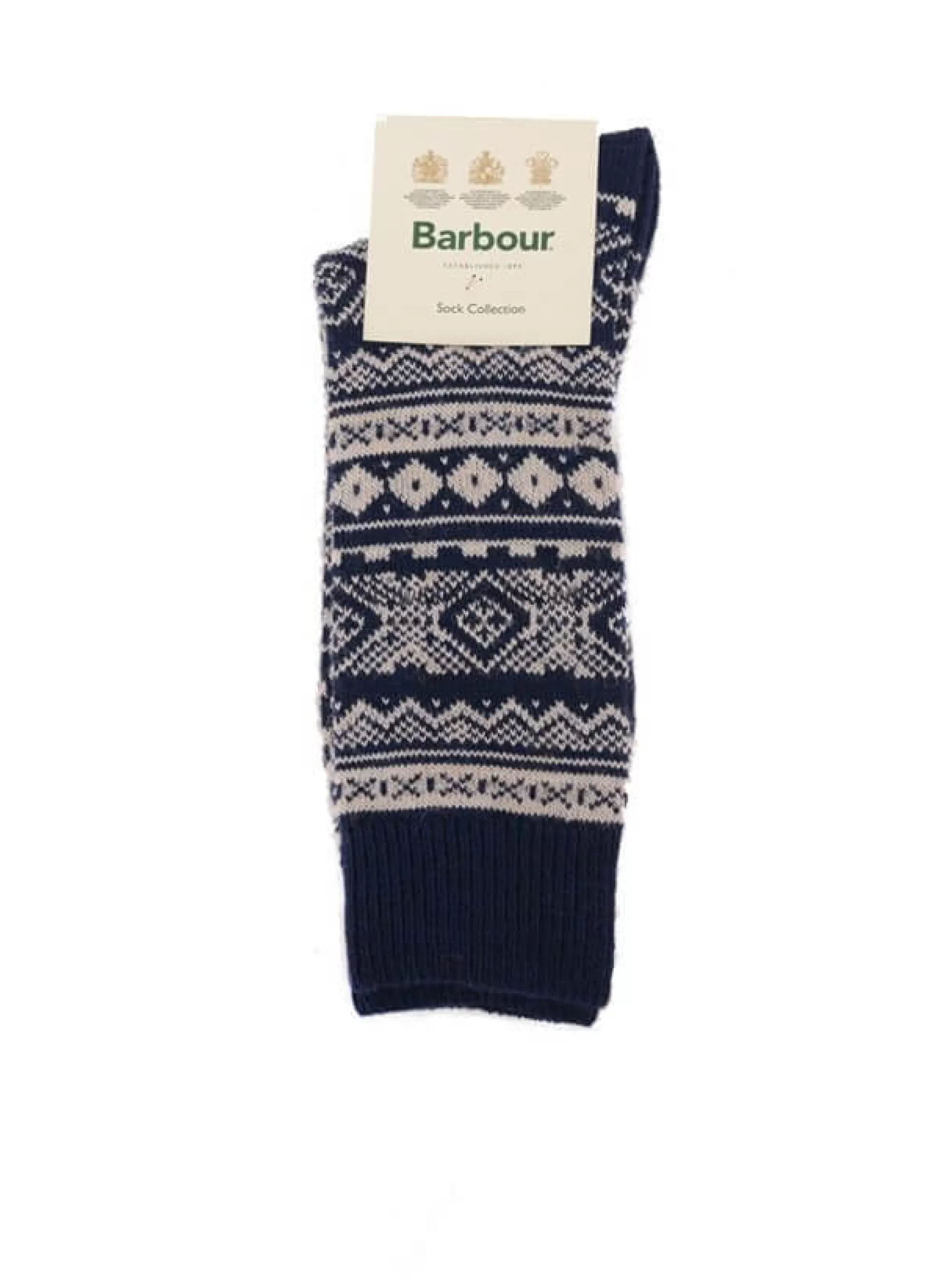 BARBOUR Chaussettes Onso Fairisle Navy^Homme Chaussettes