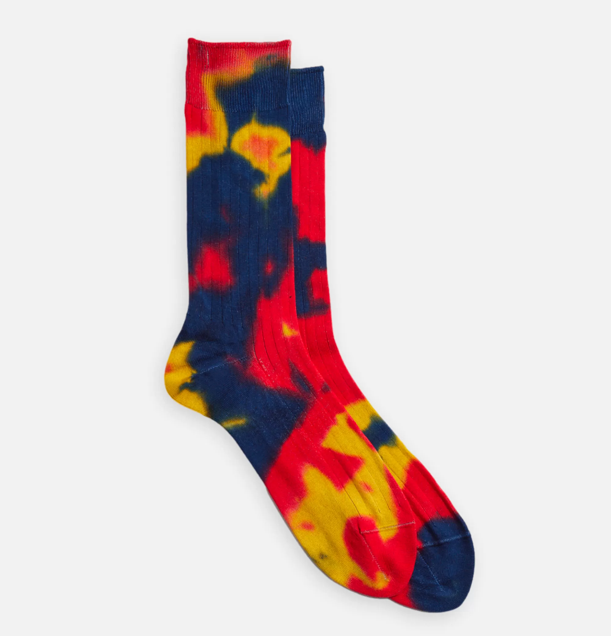 ROTOTO Chaussettes Tie Dye Formal Rouge^Homme Chaussettes