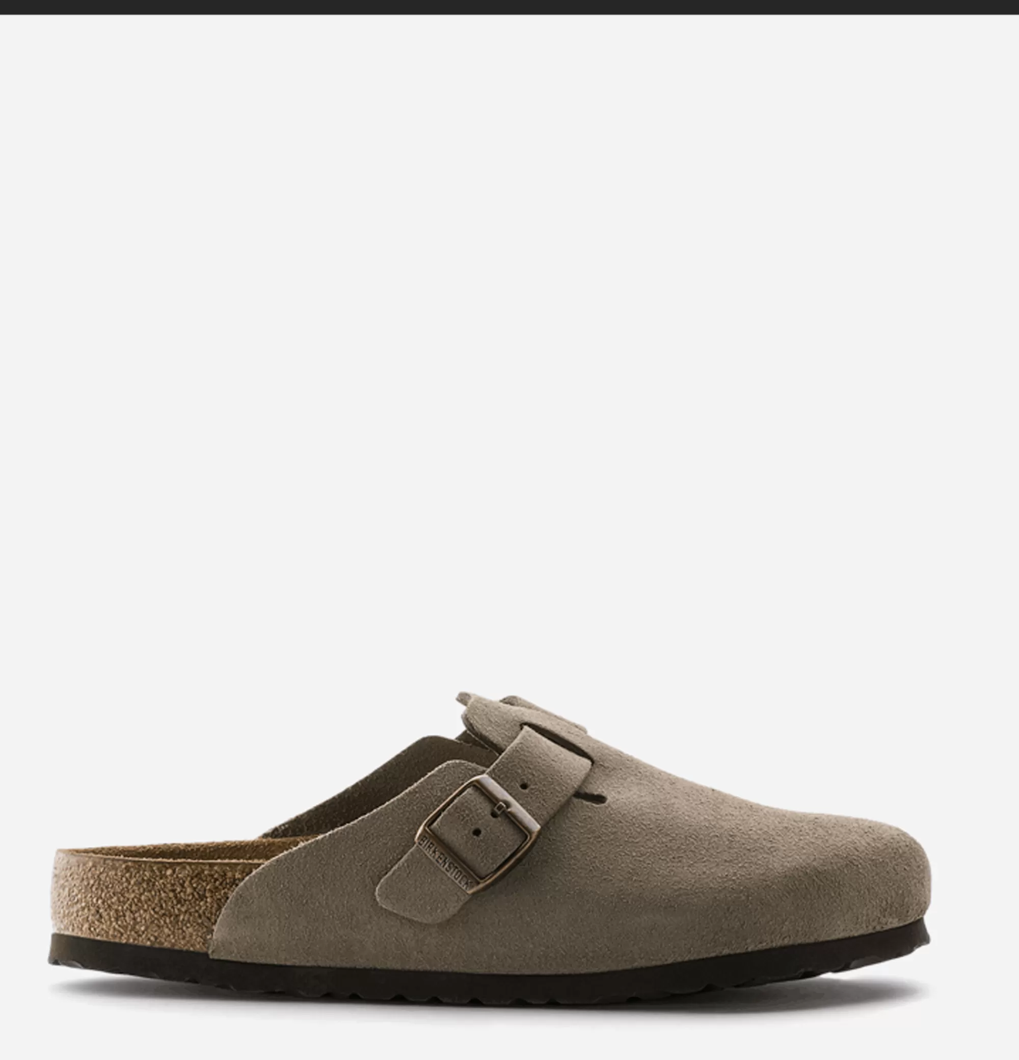 BIRKENSTOCK Chaussures Boston Taupe Soft Footbed^Homme Sandales