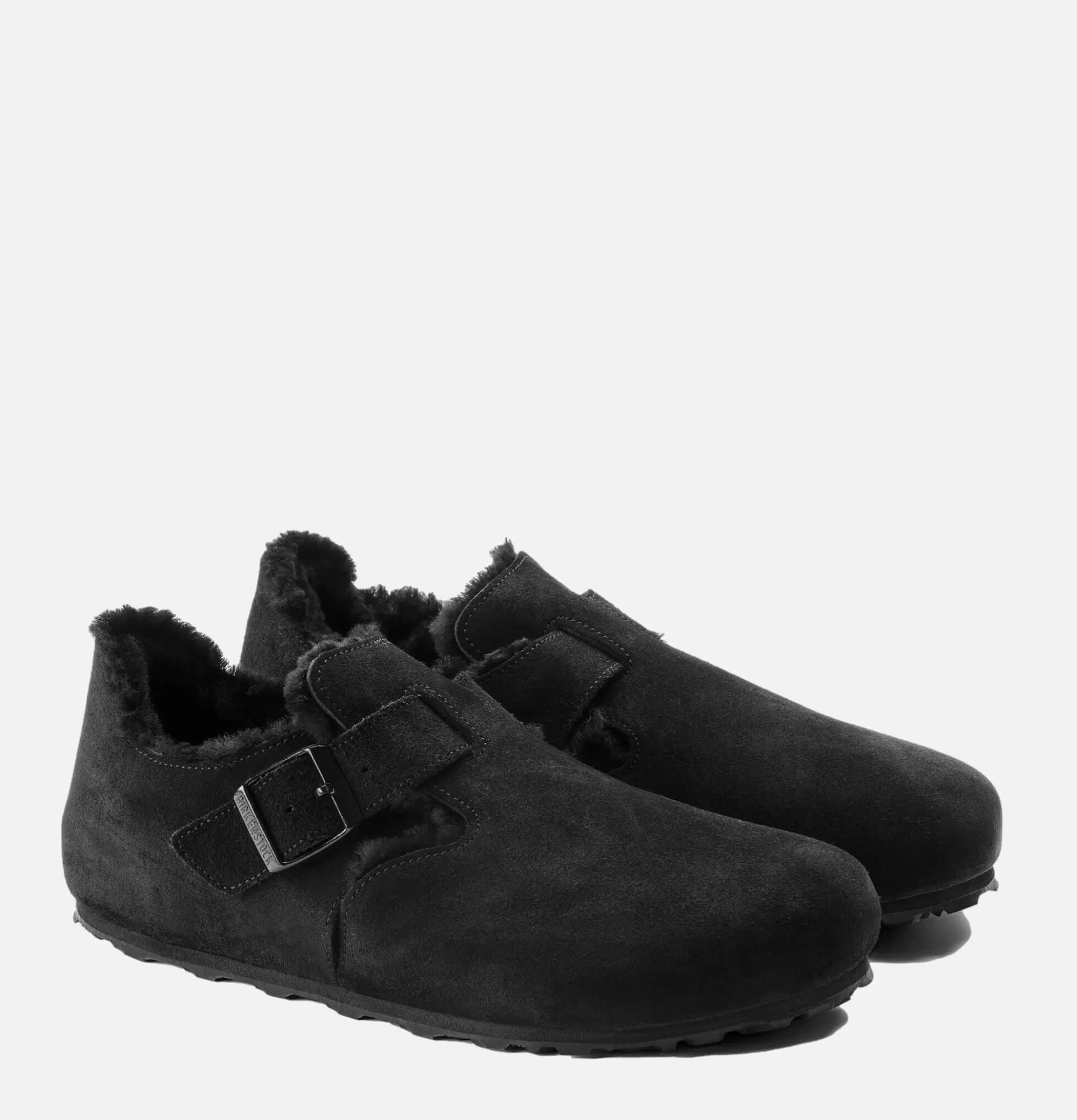 BIRKENSTOCK Chaussures London Shearling Black^Homme Sandales