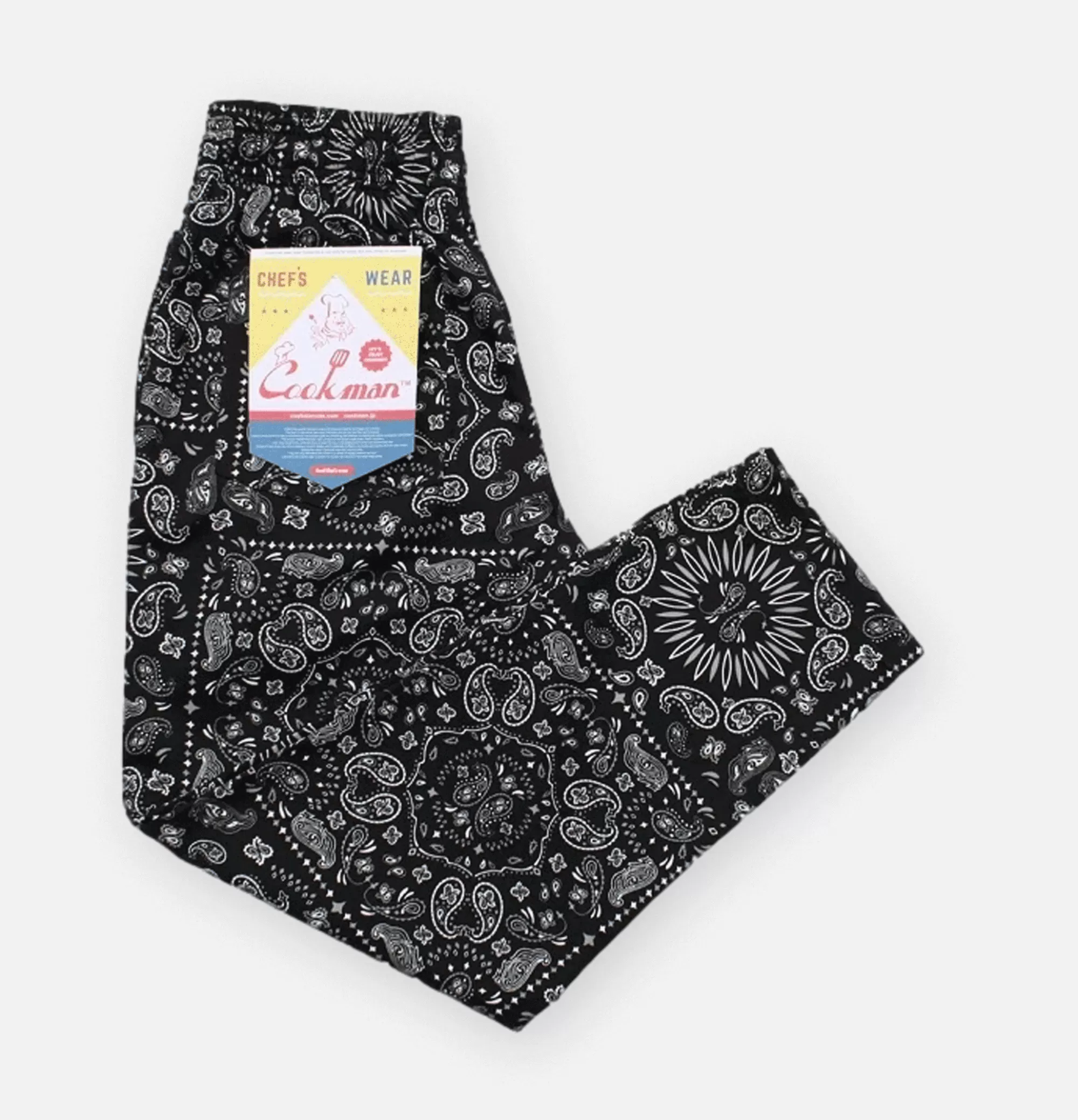 COOKMAN Chef Pant Paisley Black^ Pantalons