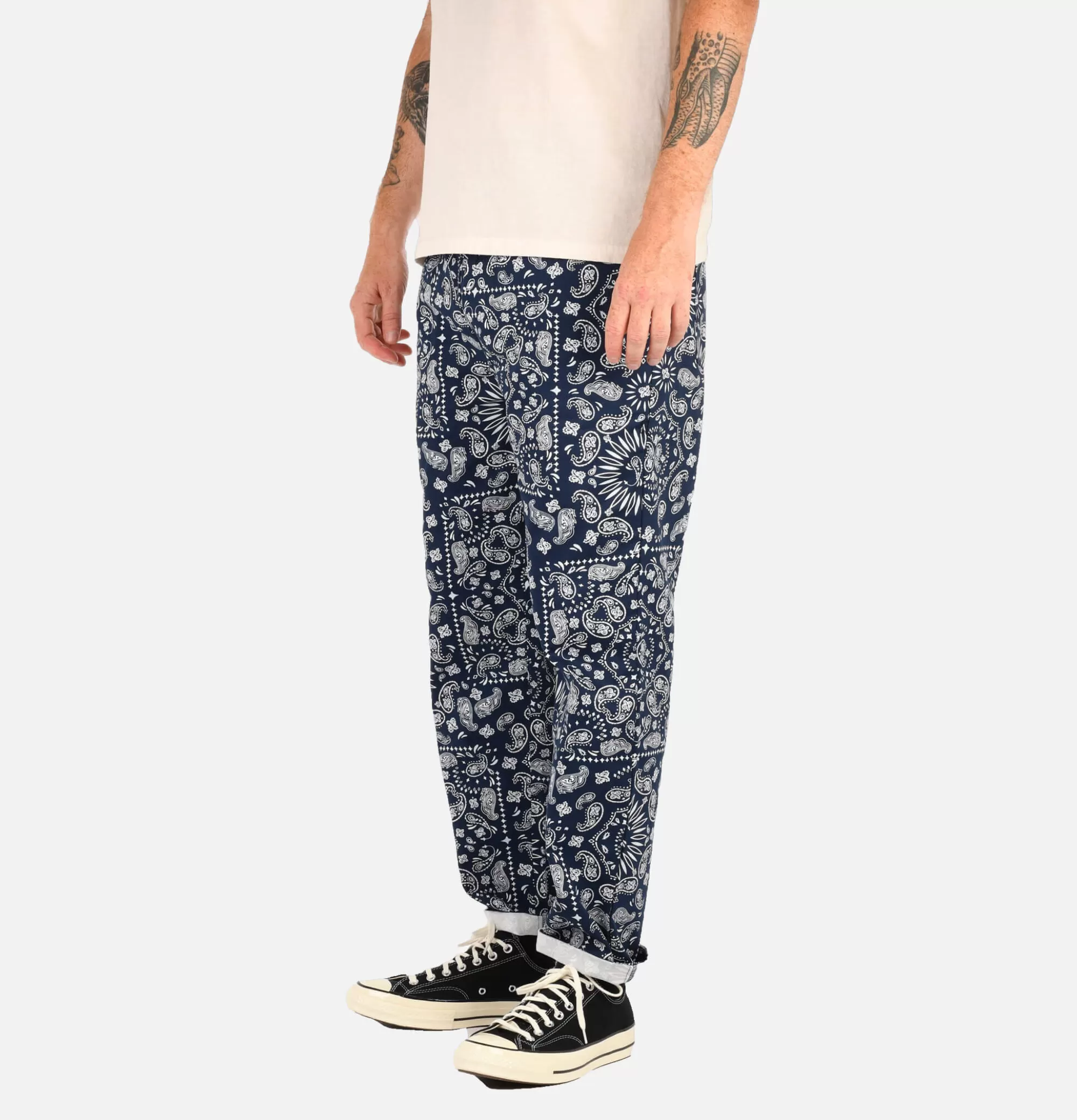 COOKMAN Chef Pant Paisley Navy^ Pantalons