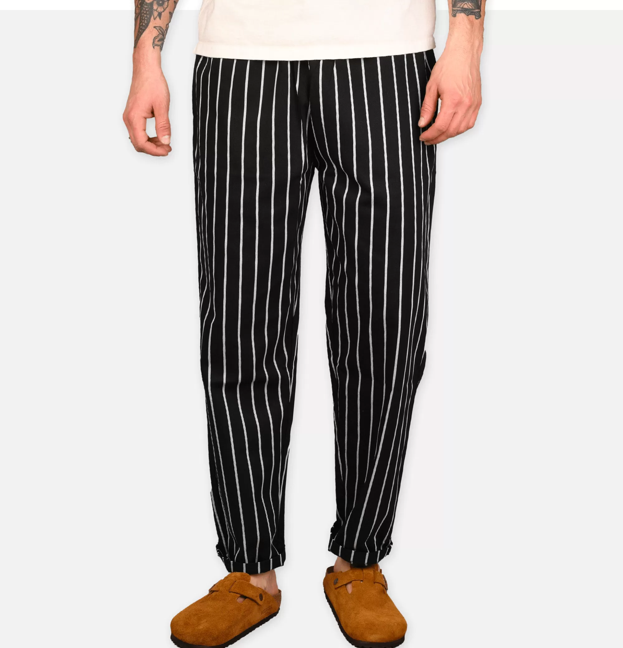 COOKMAN Chef Pant Stripe Black^ Pantalons