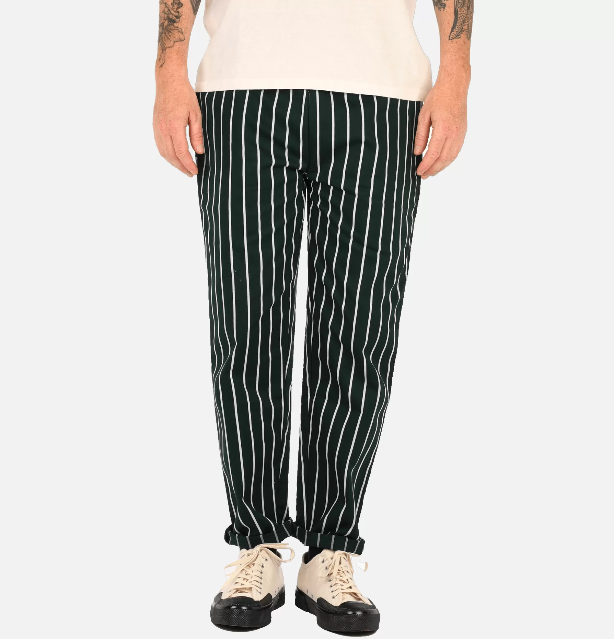 COOKMAN Chef Pant Stripe Green^ Pantalons