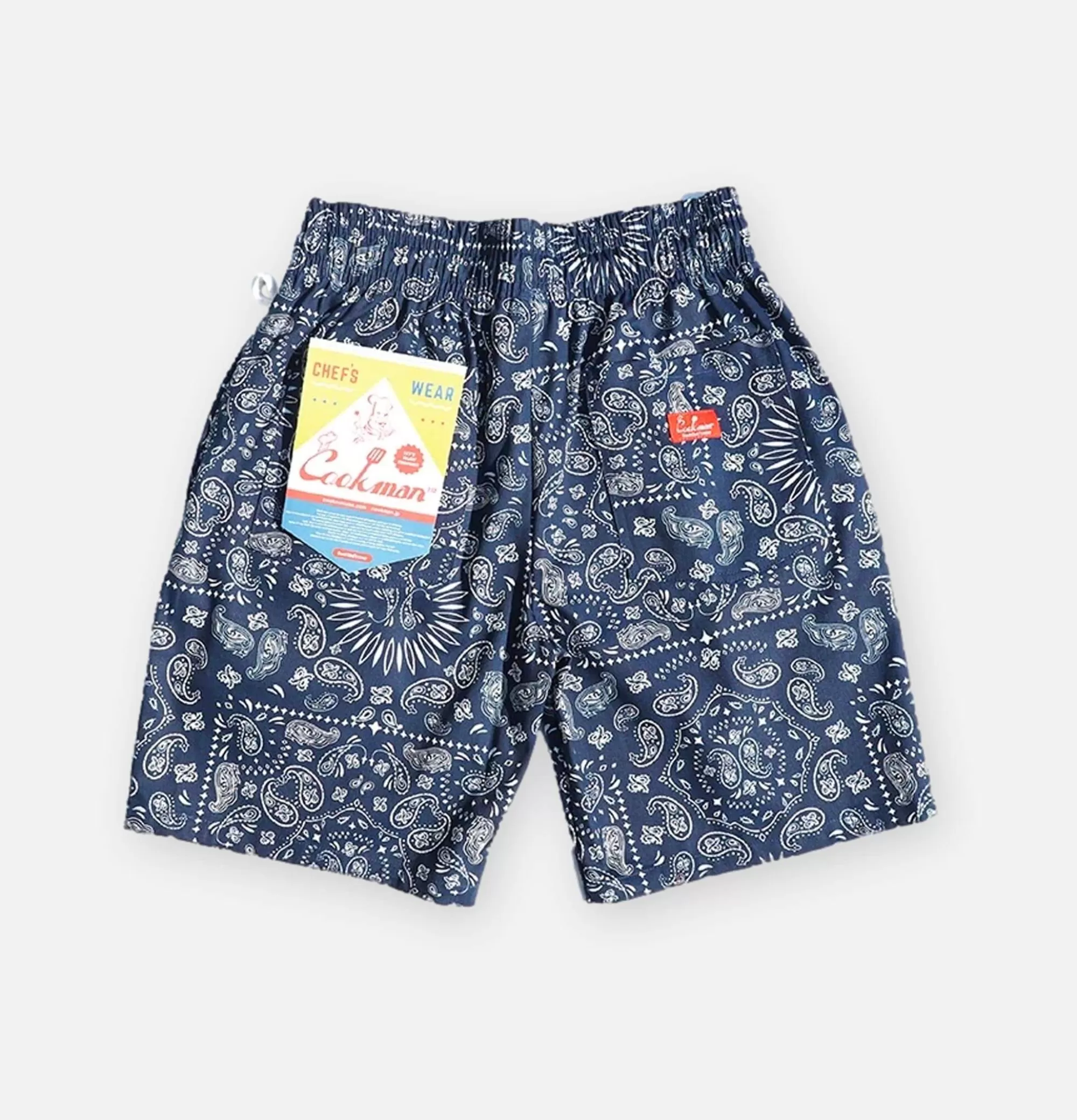 COOKMAN Chef Short Paisley Navy^ Shorts