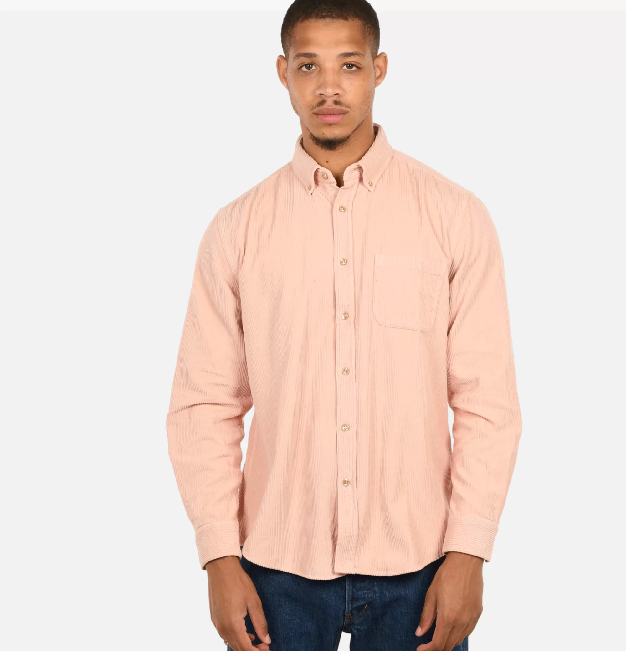 PORTUGUESE FLANNEL Chemise Lobo Cord Old Rose^ Chemises & Polos