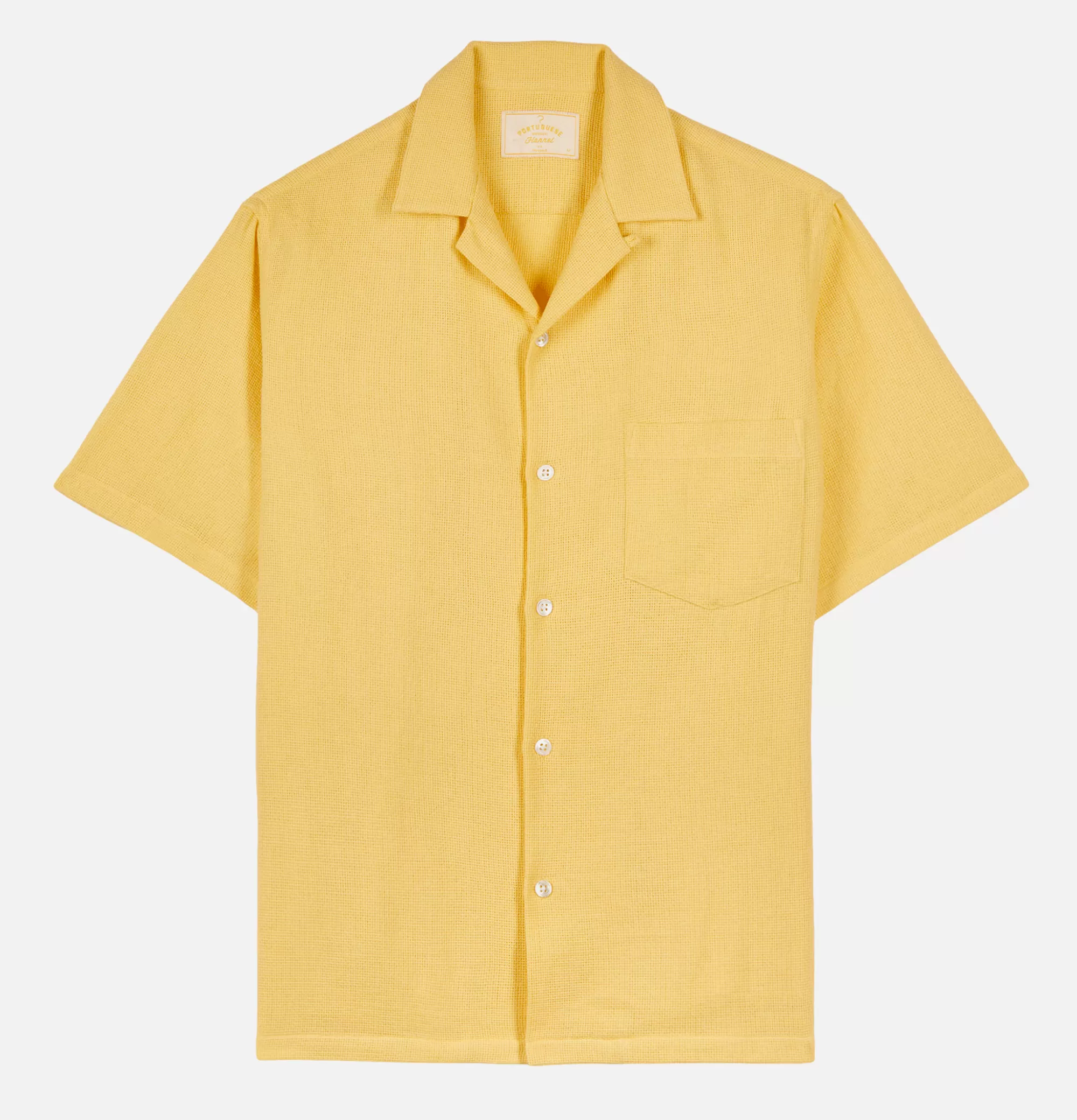 PORTUGUESE FLANNEL Chemise Pique Yellow^ Chemises & Polos