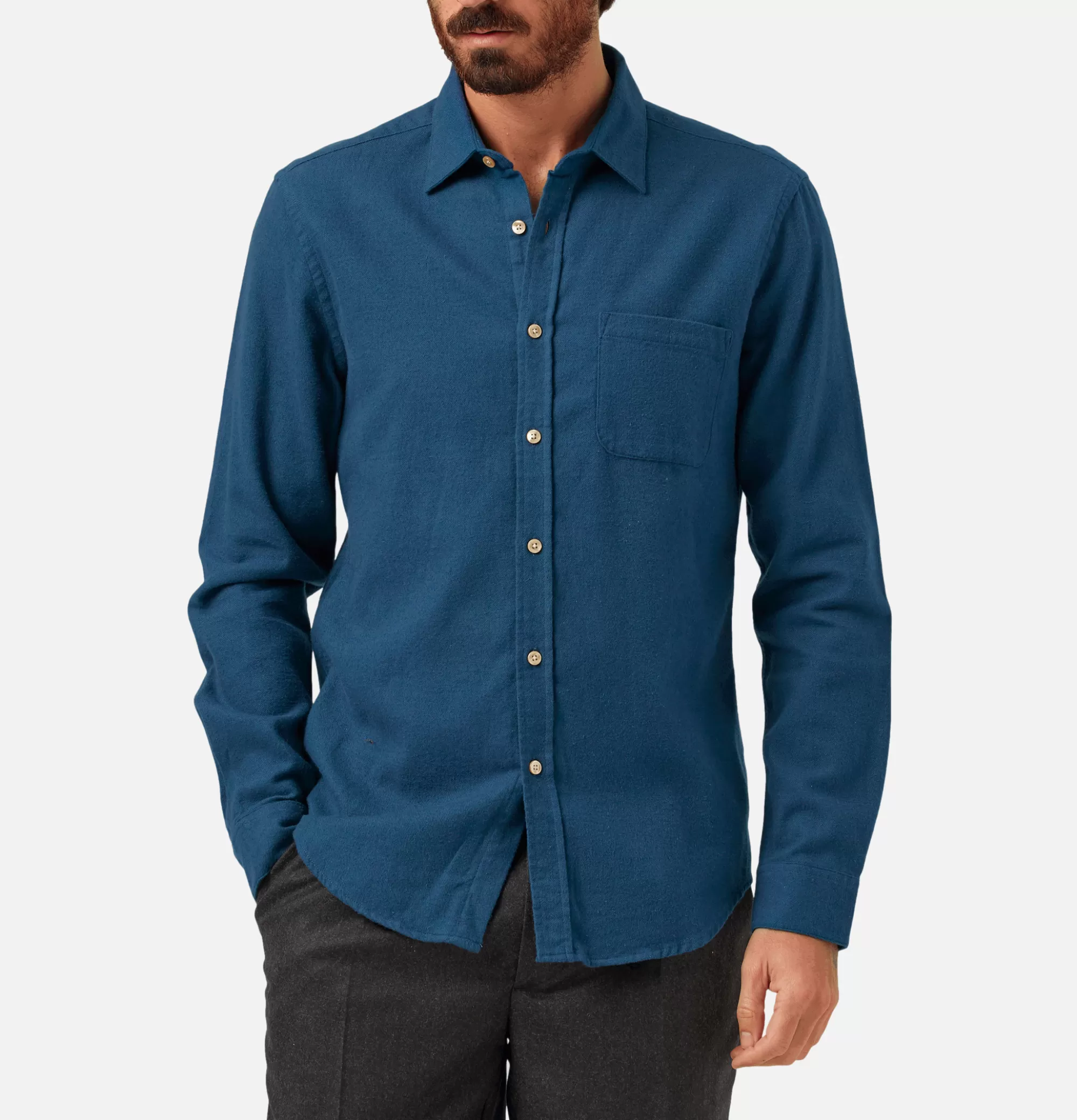 PORTUGUESE FLANNEL Chemise Teca French Blue^ Chemises & Polos