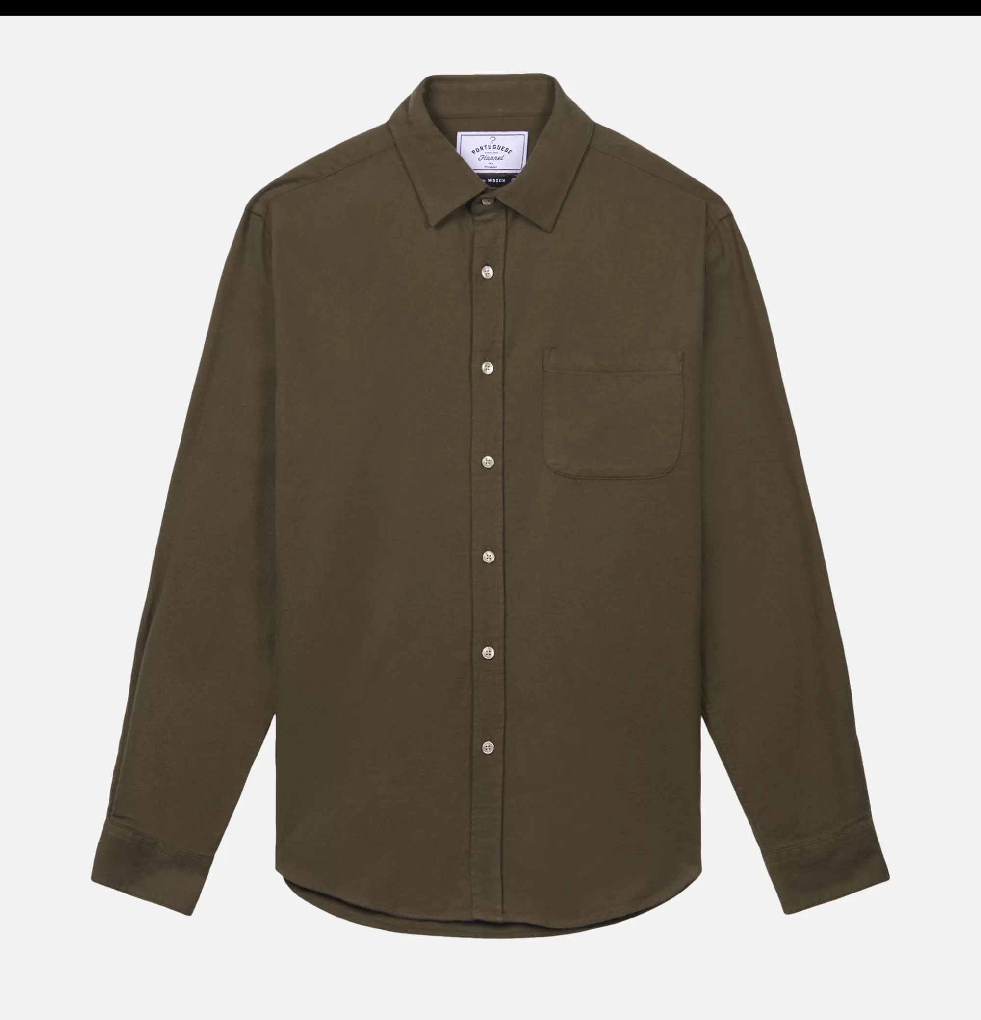 PORTUGUESE FLANNEL Chemise Teca Olive^ Chemises & Polos