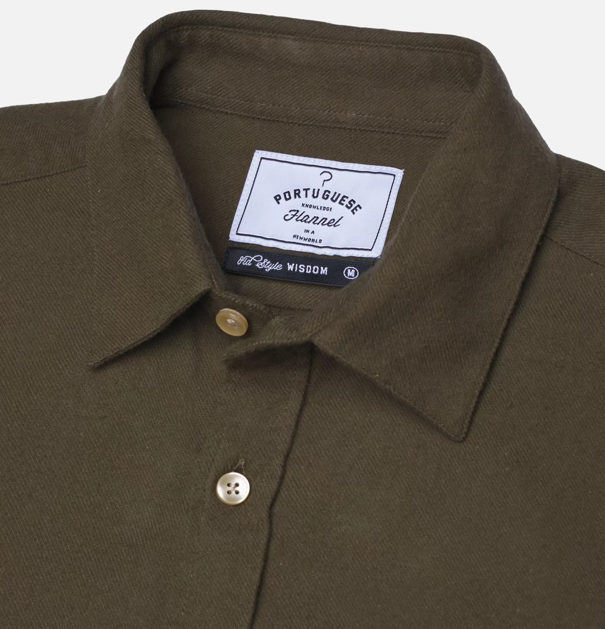 PORTUGUESE FLANNEL Chemise Teca Olive^ Chemises & Polos