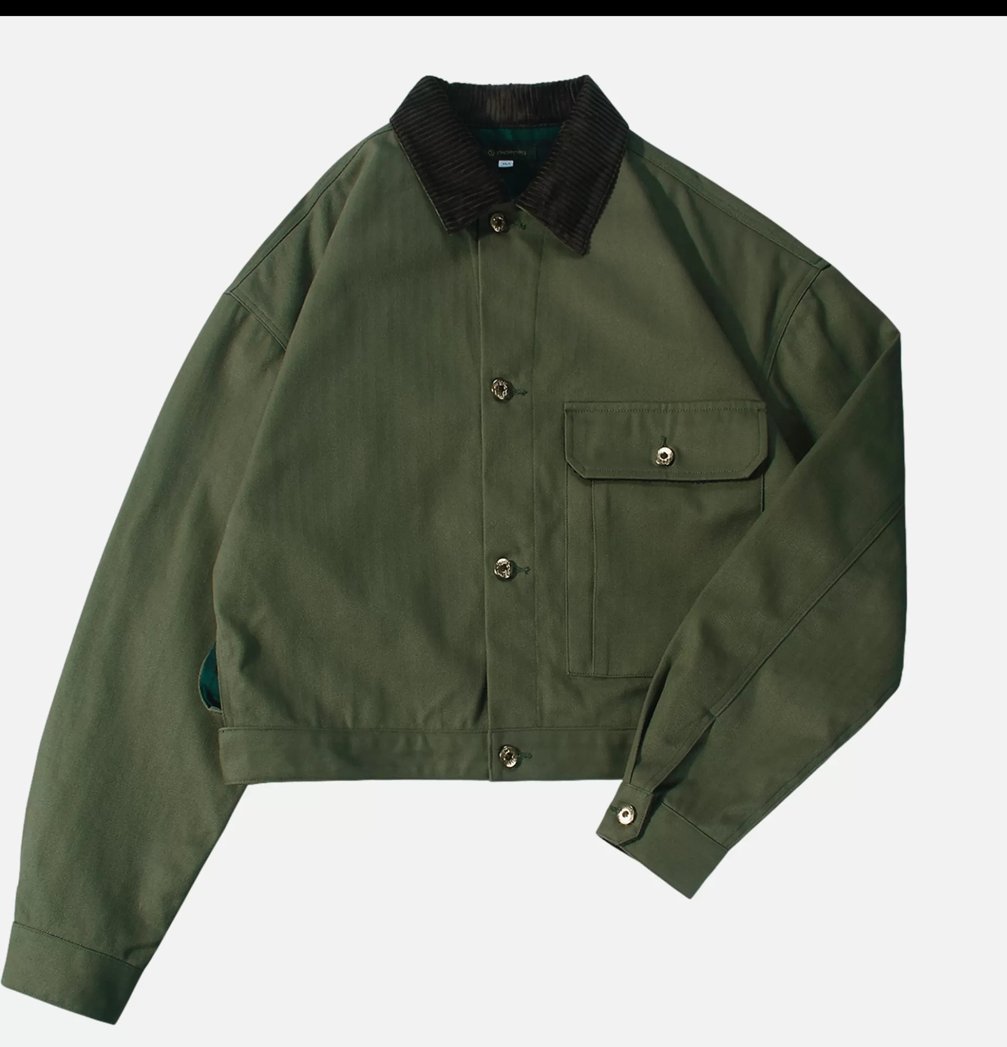 STANDARD TYPES Corduroy Collar Jacket Green^ Blousons & Manteaux