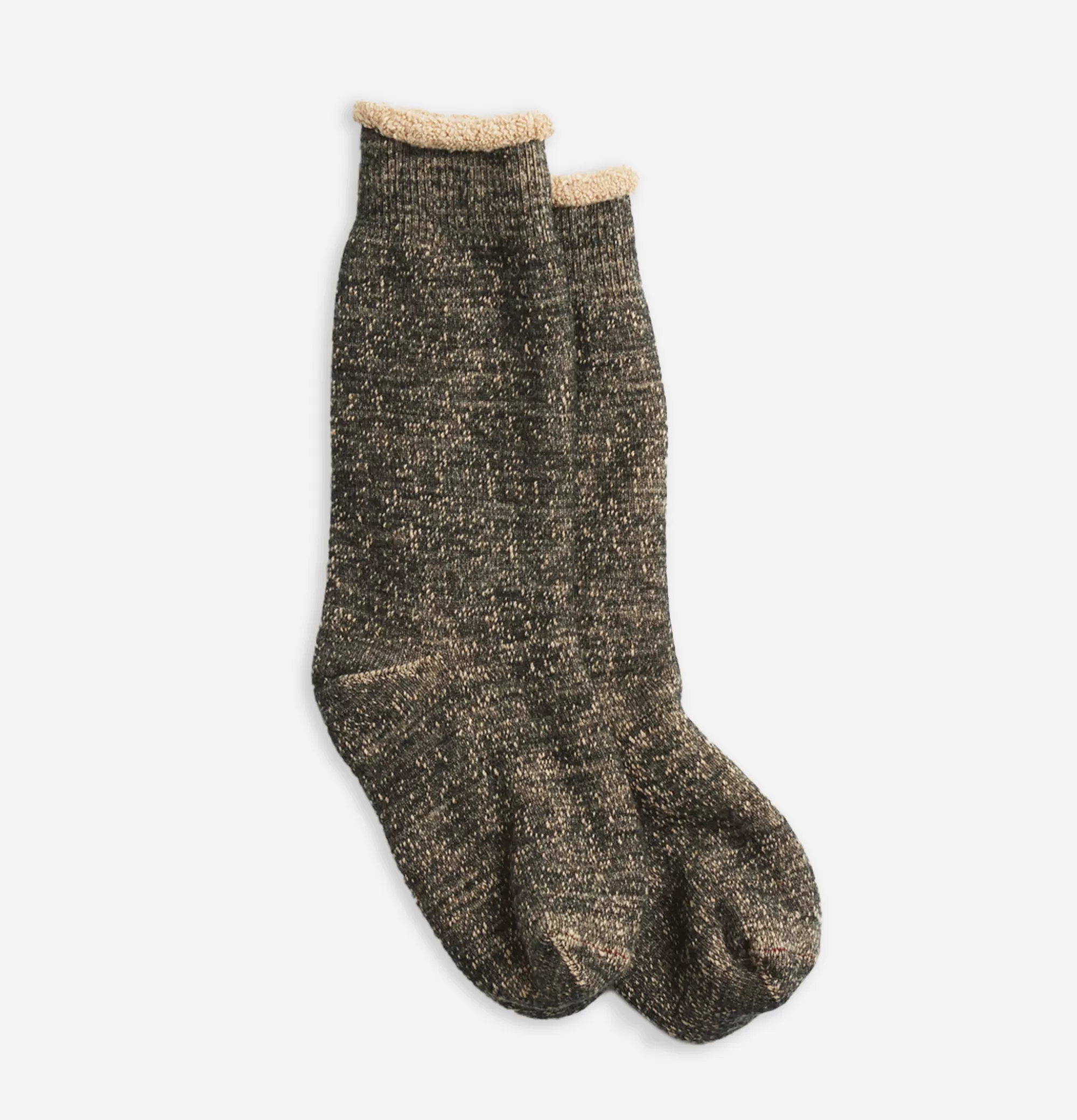 ROTOTO Double Face Black Brown^Homme Chaussettes