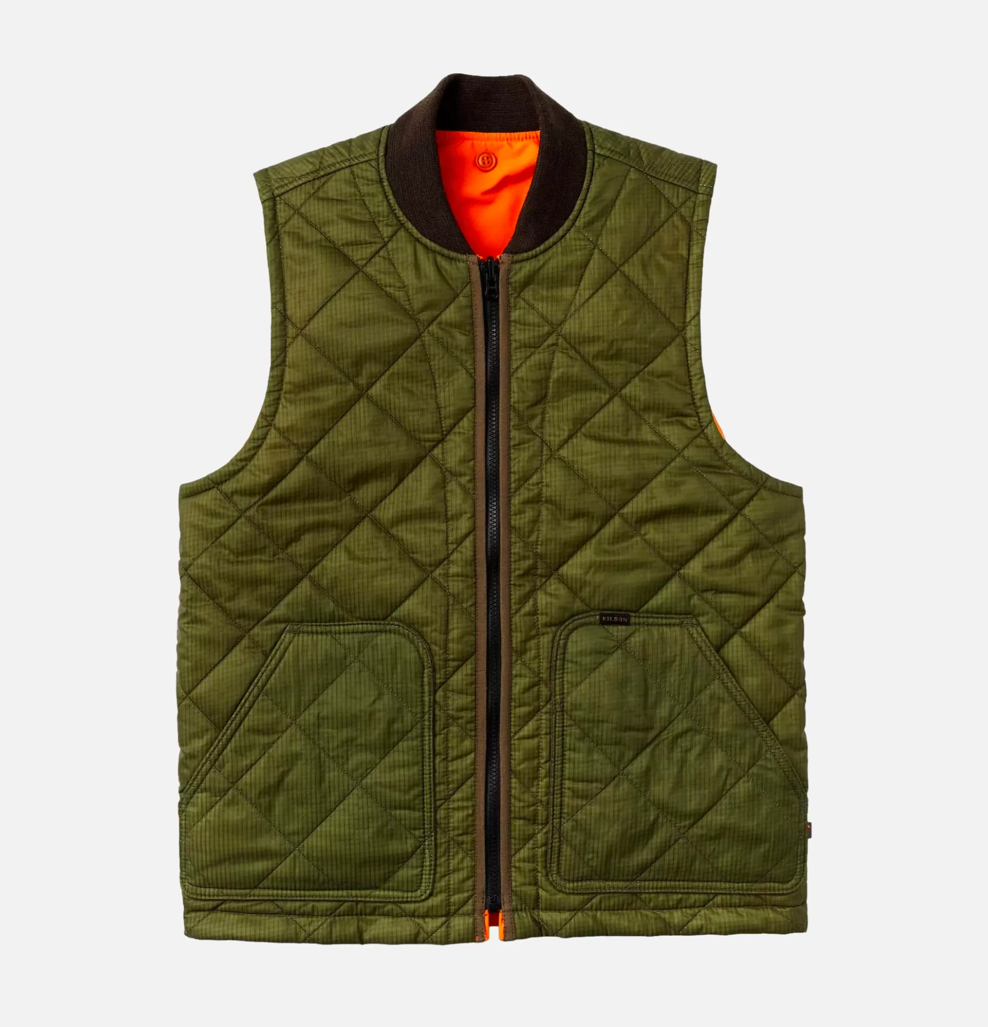 FILSON Eagle Plains Vest Surplus Green^ Blousons & Manteaux