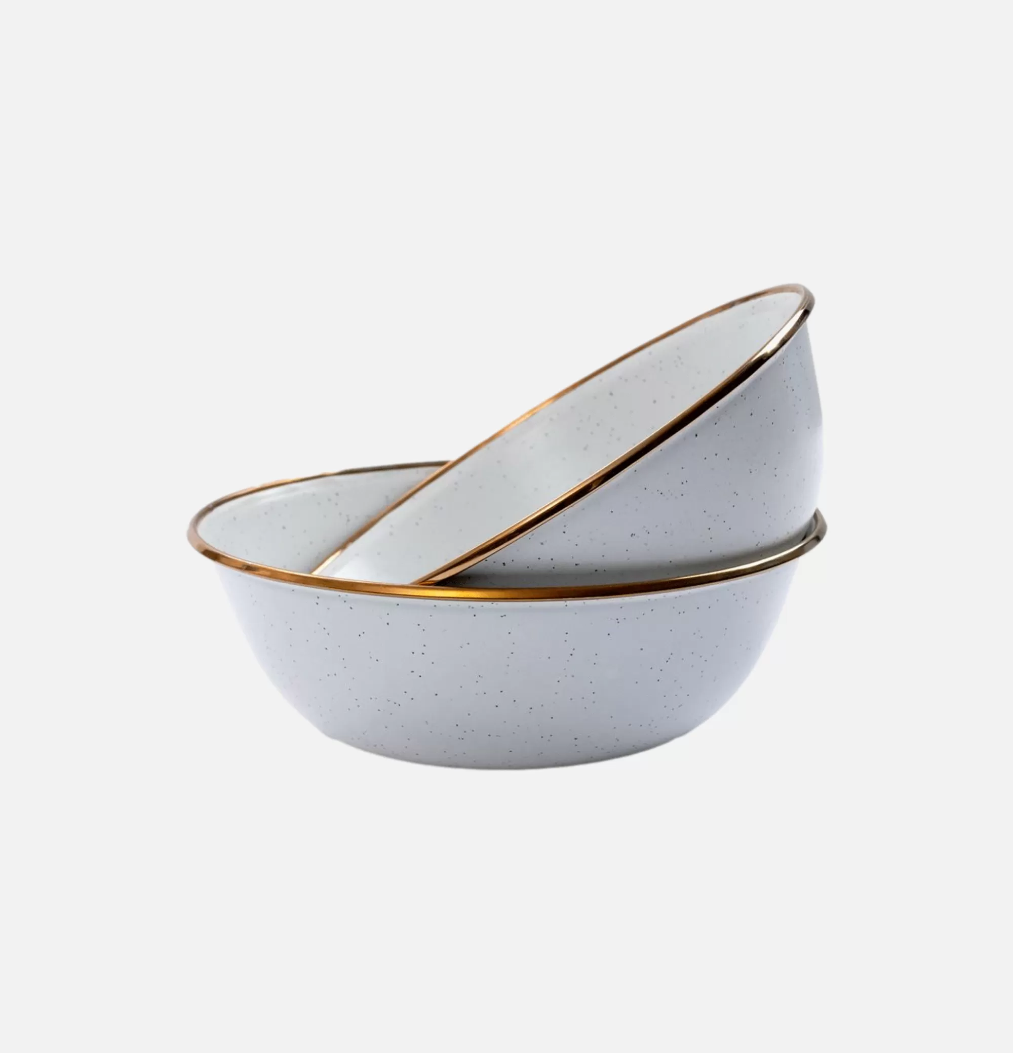 BAREBONES Enamel Bowl Set X 2 Eggshell^ Outdoor