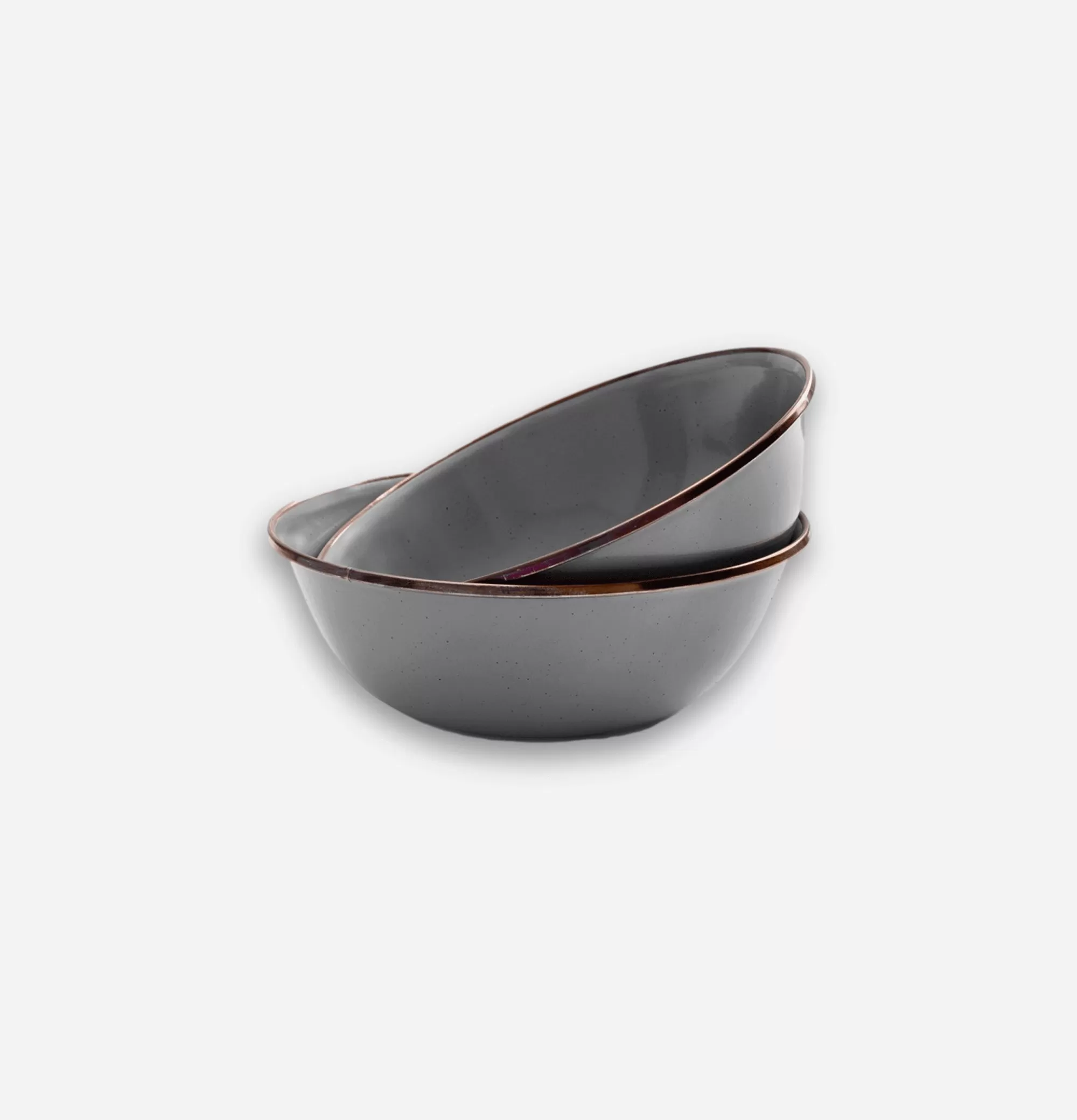 BAREBONES Enamel Bowl Set X 2 Grey^ Outdoor