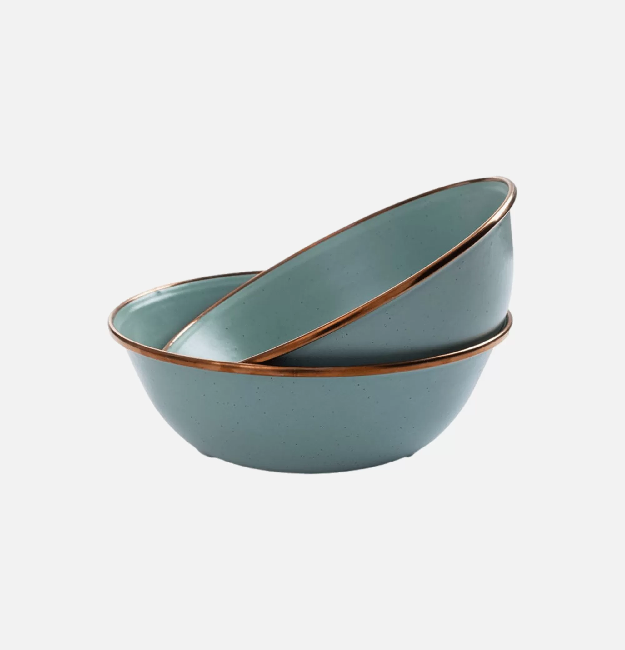 BAREBONES Enamel Bowl Set X 2 Mint^ Outdoor