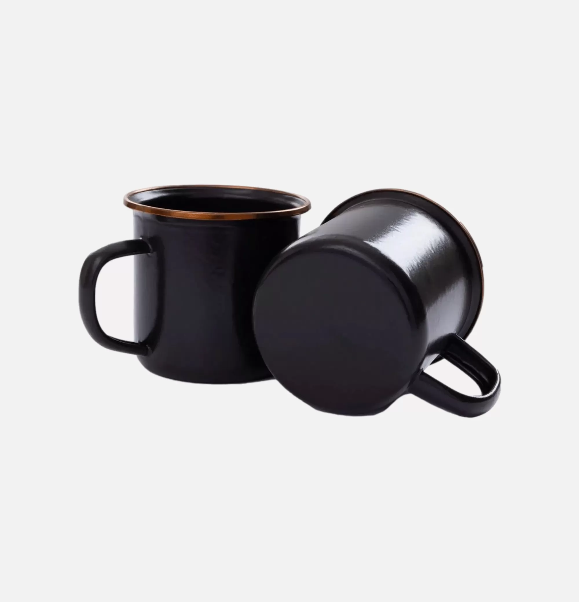 BAREBONES Enamel Cup Set X 2 Charcoal^ Outdoor