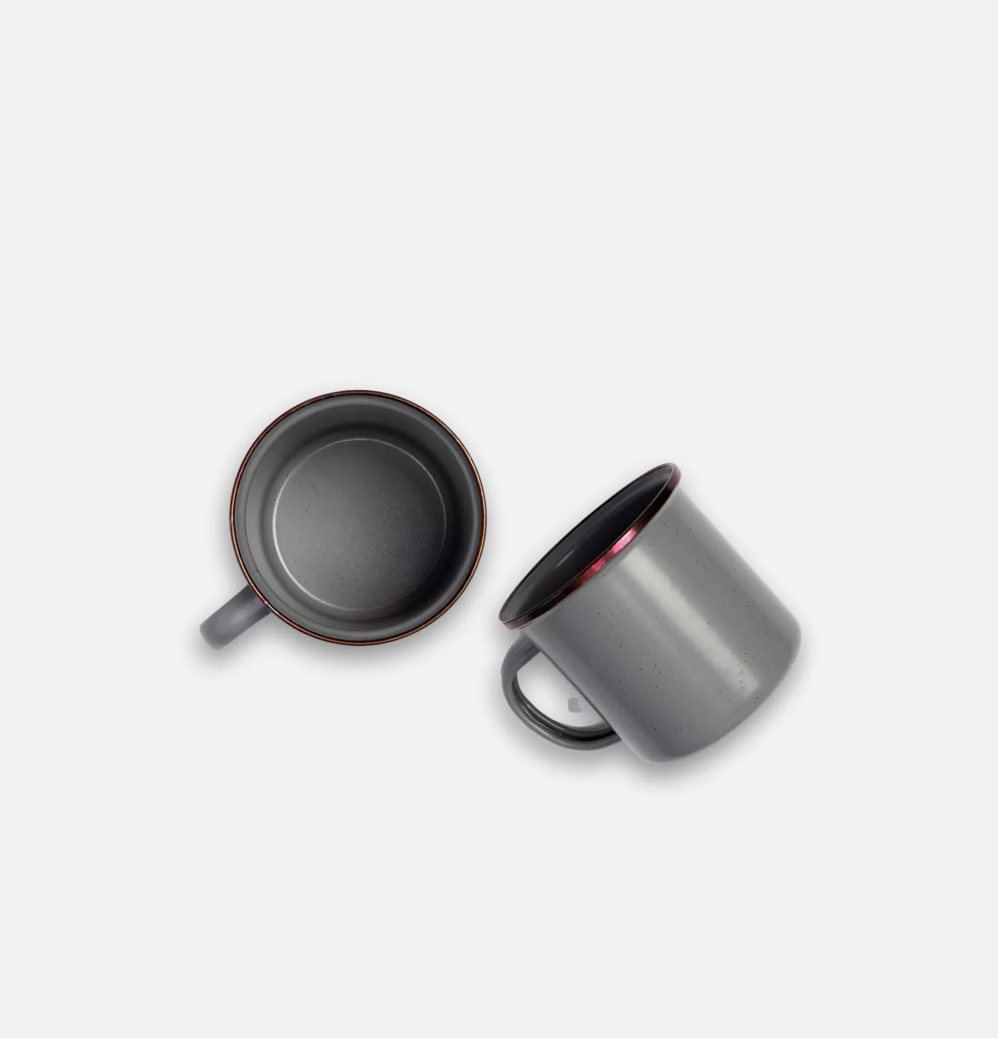 BAREBONES Enamel Cup Set X 2 Stone Grey^ Outdoor