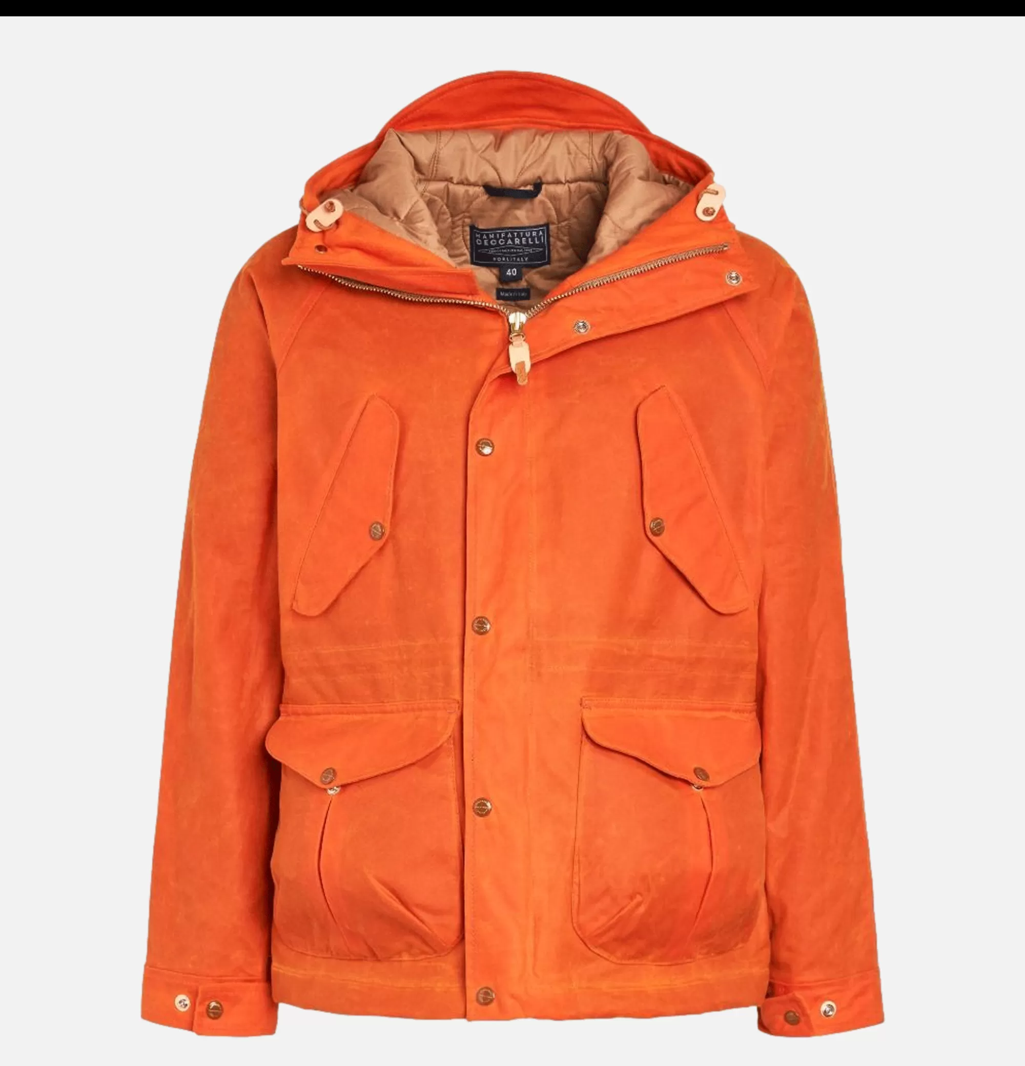 MANIFATTURA CECCARELLI Fisherman Parka Orange^ Blousons & Manteaux