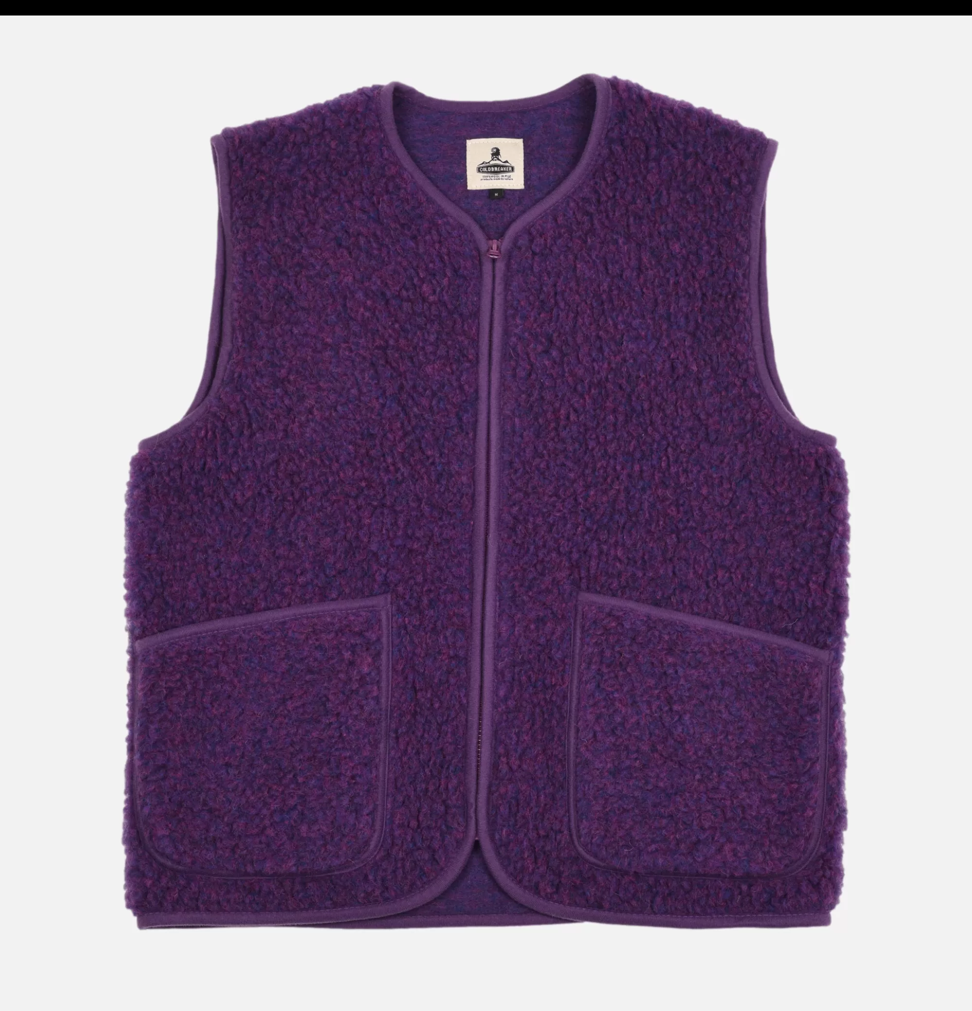 COLDBREAKER Gilet Pepitco Purple^ Sweats & Polaires