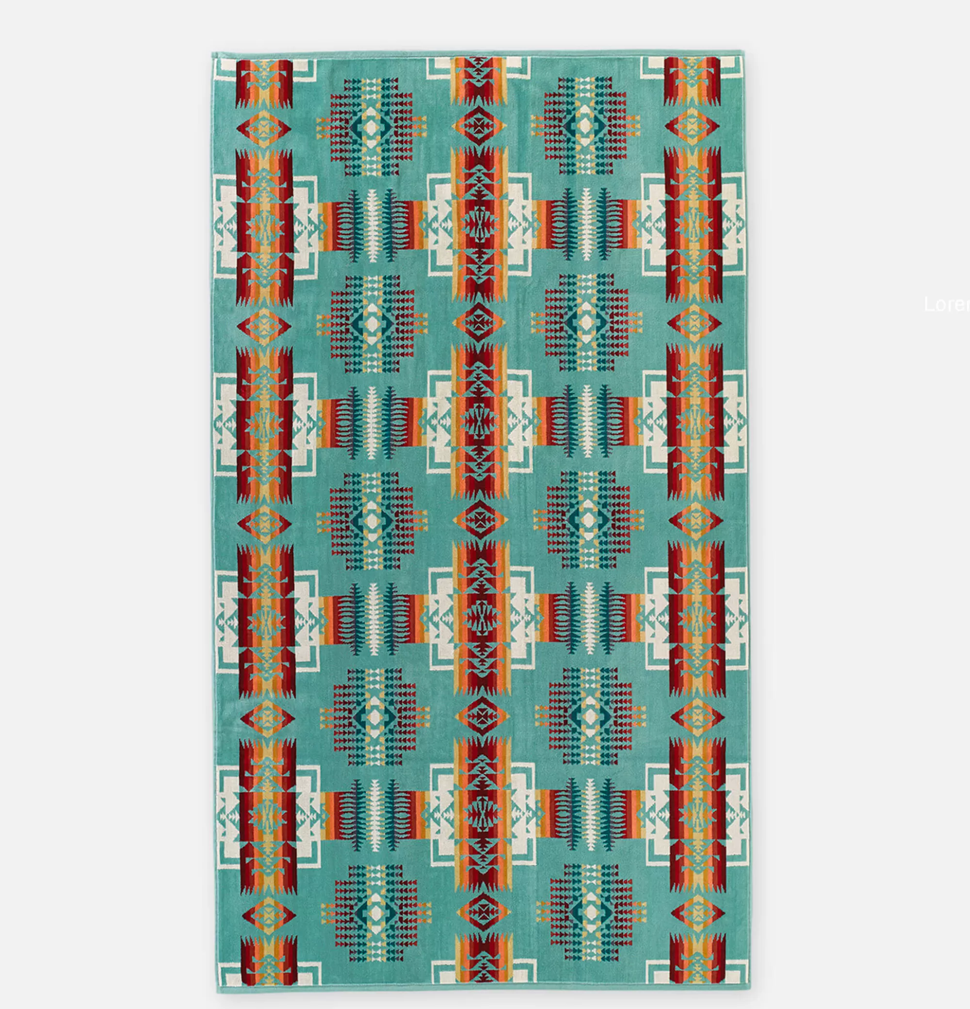 PENDLETON Jacquard Spa Towel Chief Jospeh Aqua^ Maison