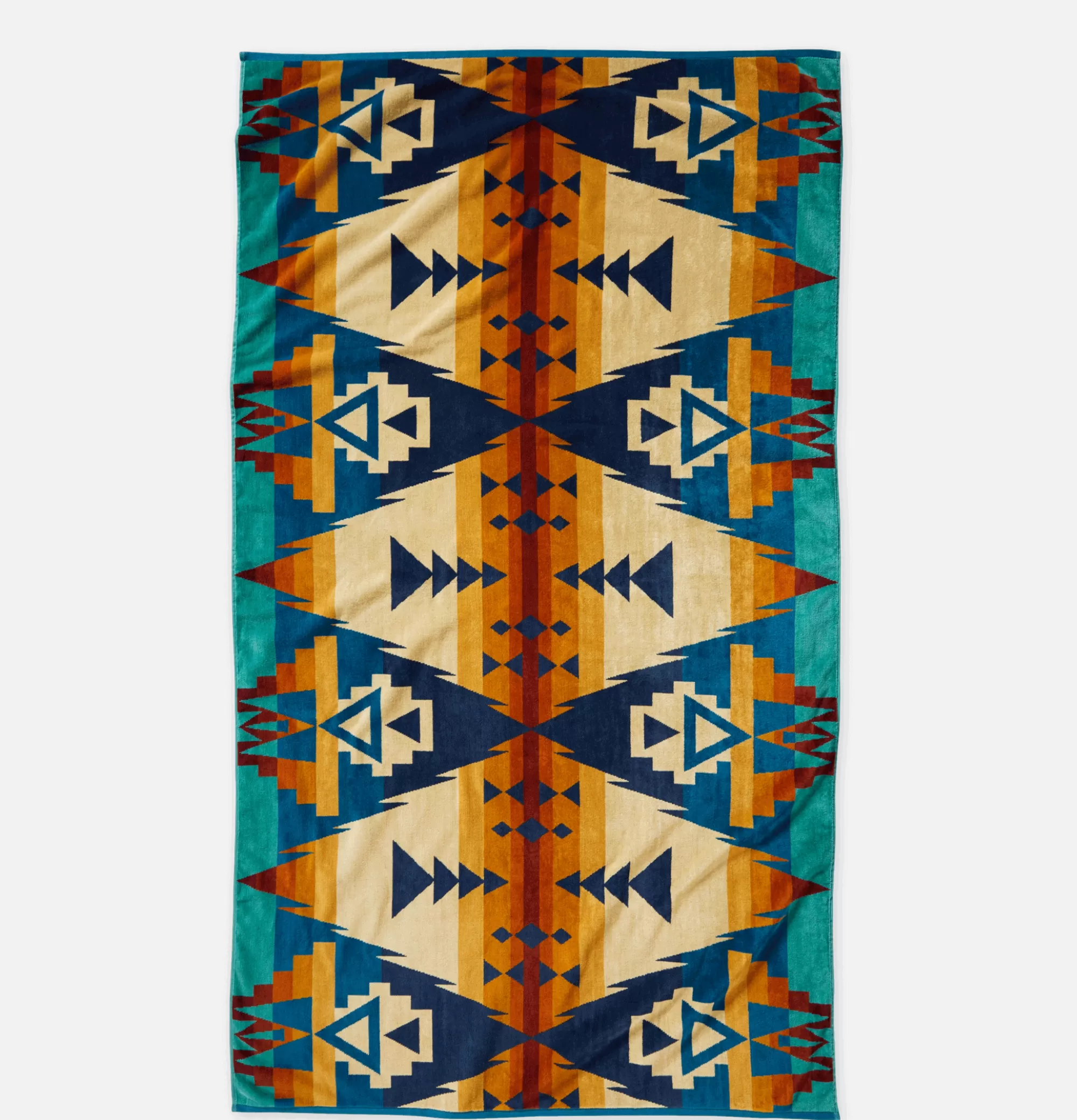 PENDLETON Jacquard Spa Towel Siskiyou Brown^ Maison