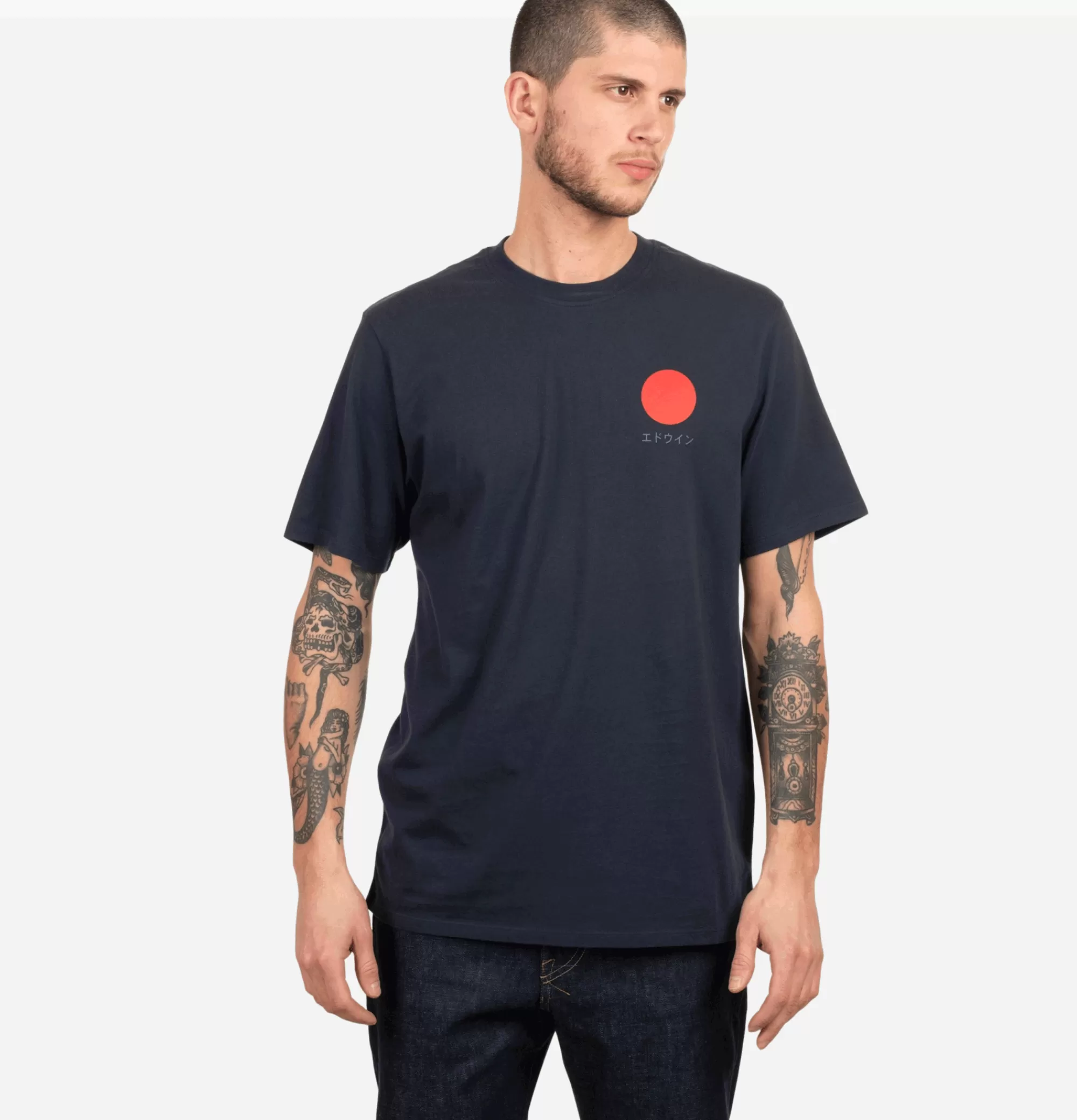 EDWIN Japanese Sun Tee Shirt Navy^ T-Shirts