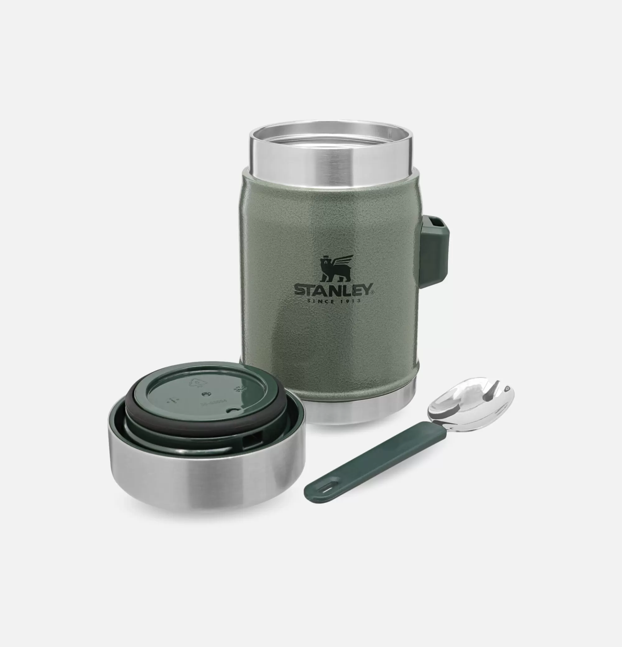 STANLEY 1913 Legendary Food Jar + Spork Hammertone Green^ Outdoor