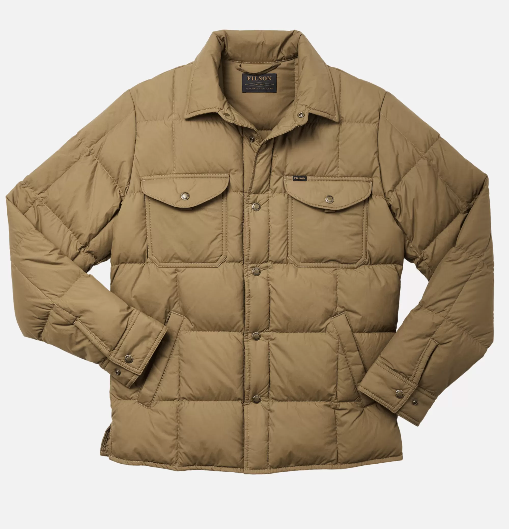 FILSON Lightweight Down Jac Shirt Tan^ Blousons & Manteaux