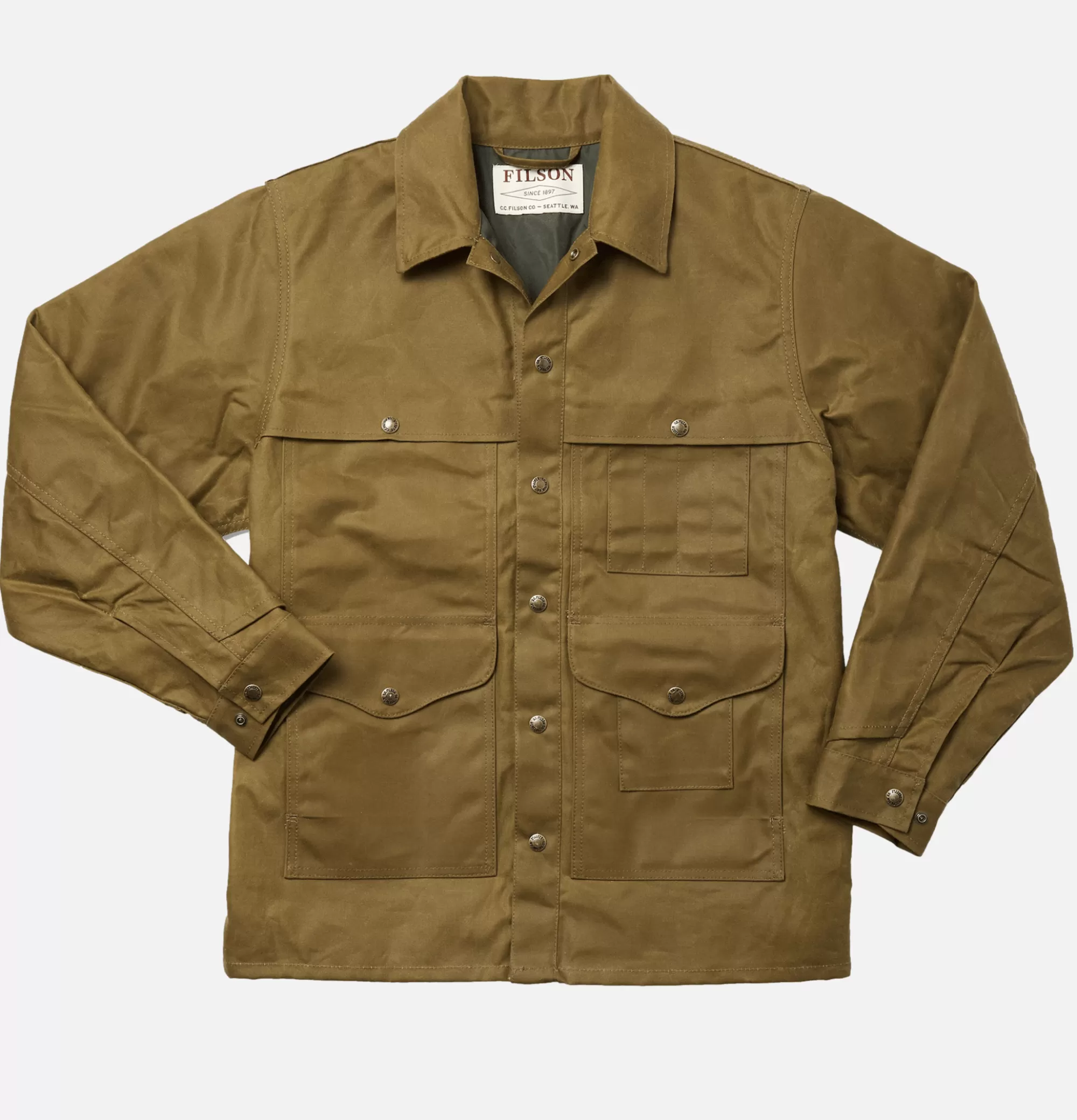 FILSON Lined Tin Cruiser Dark Tan^ Blousons & Manteaux