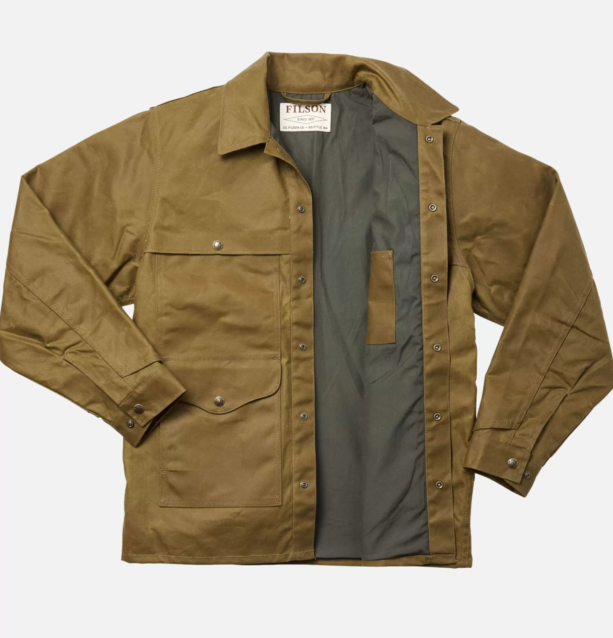 FILSON Lined Tin Cruiser Dark Tan^ Blousons & Manteaux