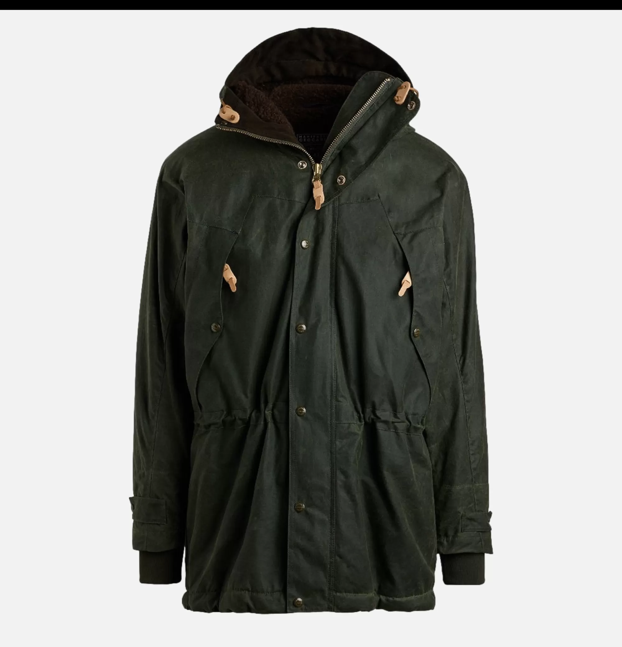 MANIFATTURA CECCARELLI Long Moutain Parka Wax Green^ Blousons & Manteaux