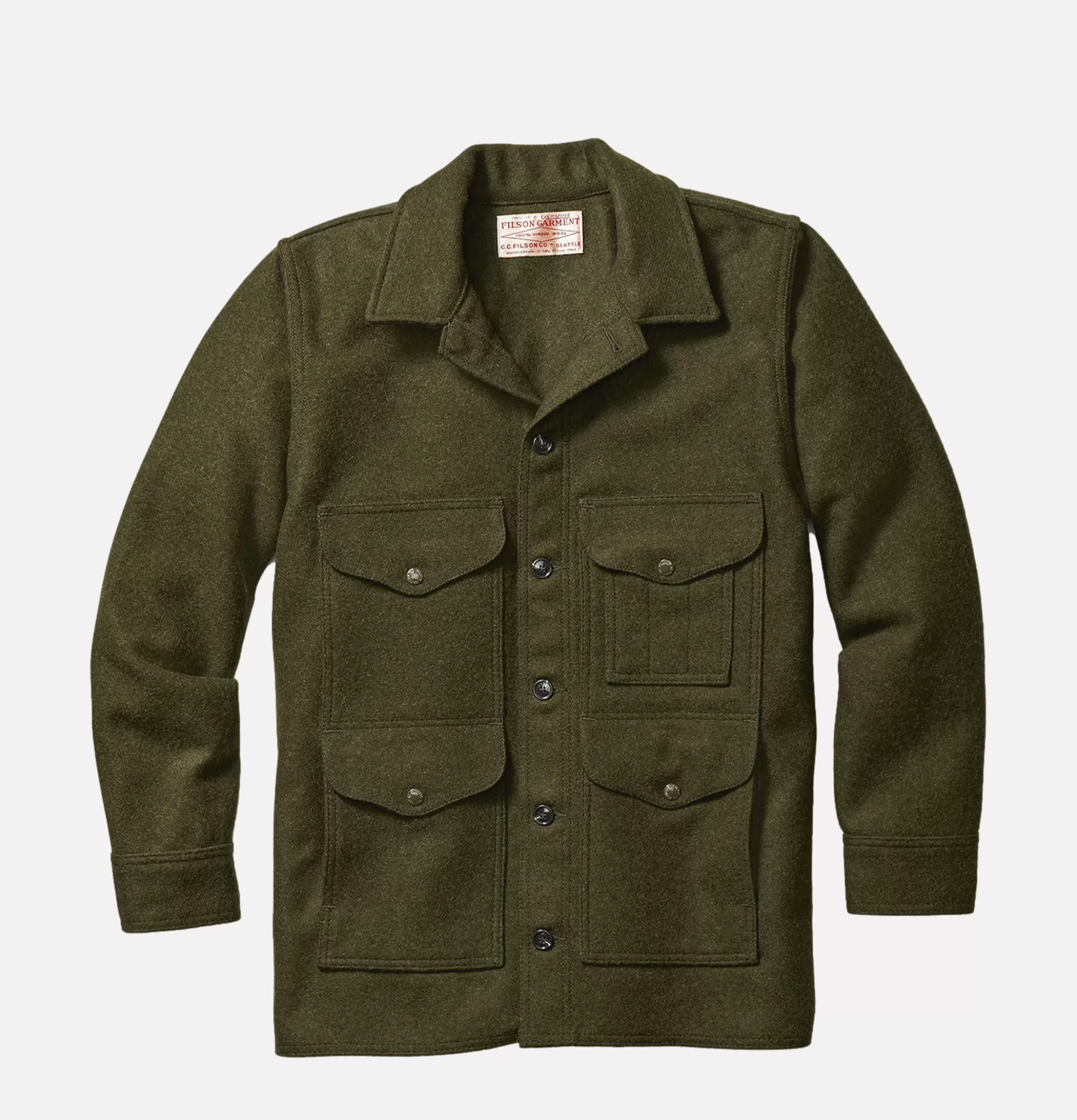 FILSON Mackinaw Cruiser Forest Green^ Blousons & Manteaux