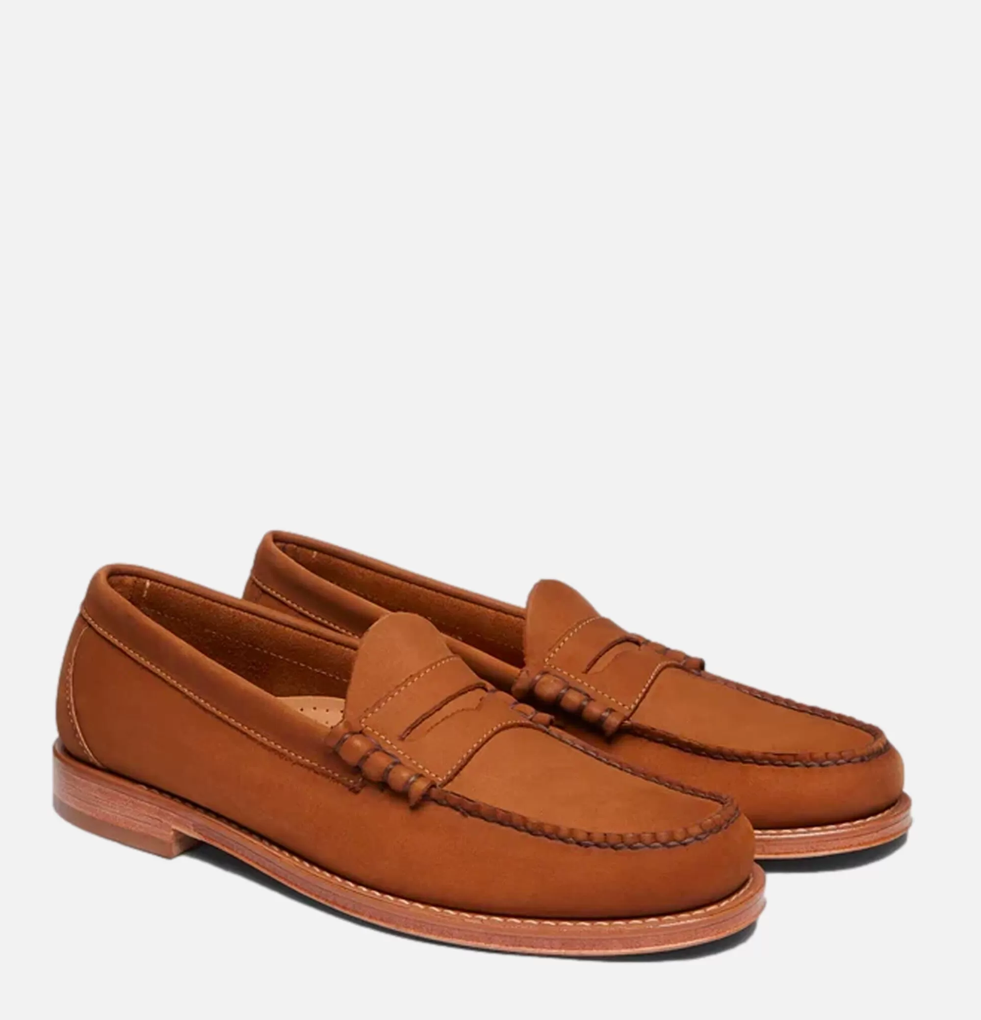 G.H. BASS Mocassin Larson Nubuck Tan^Homme Autres