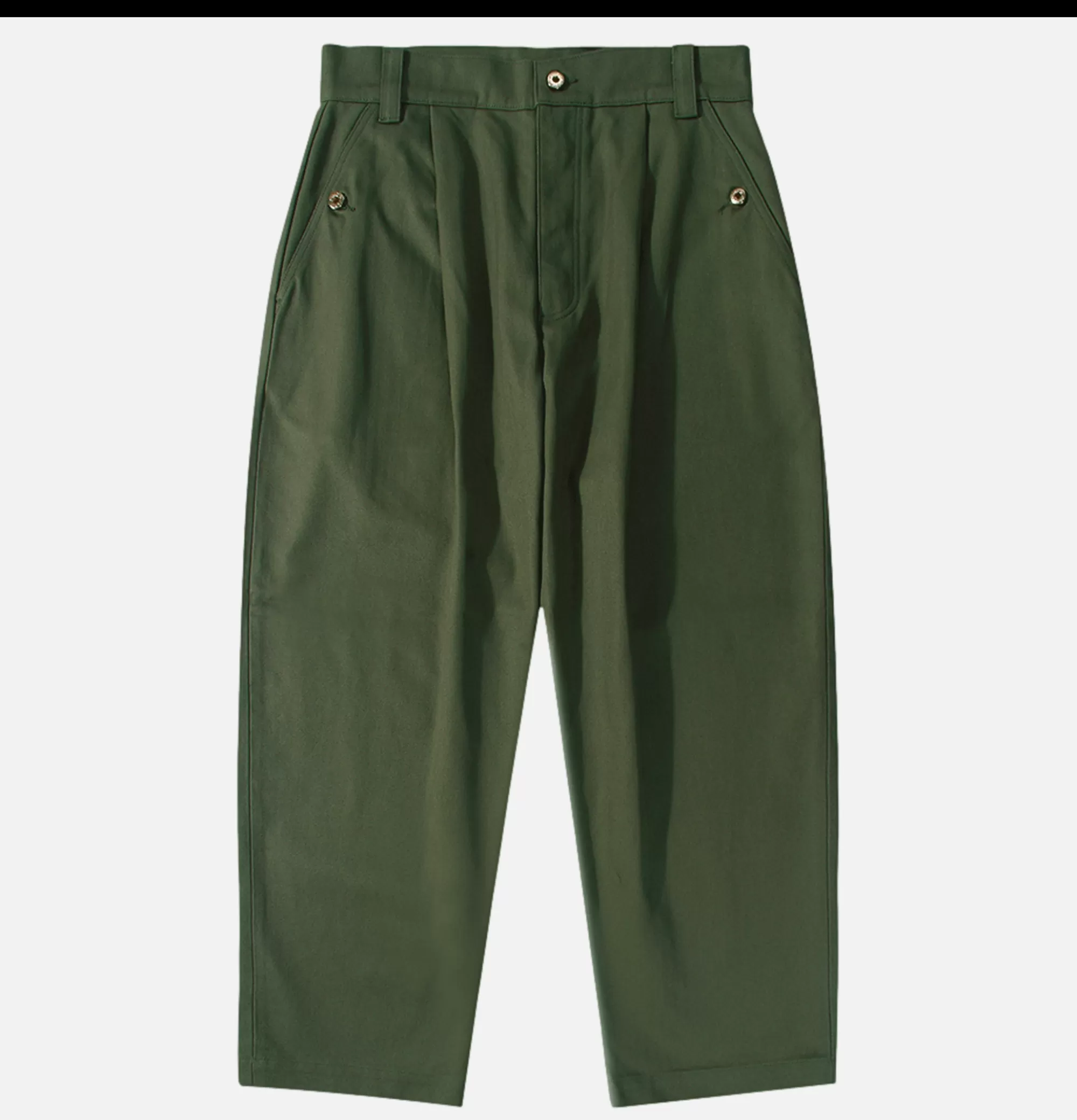 STANDARD TYPES Naval Button Pants Green^ Pantalons