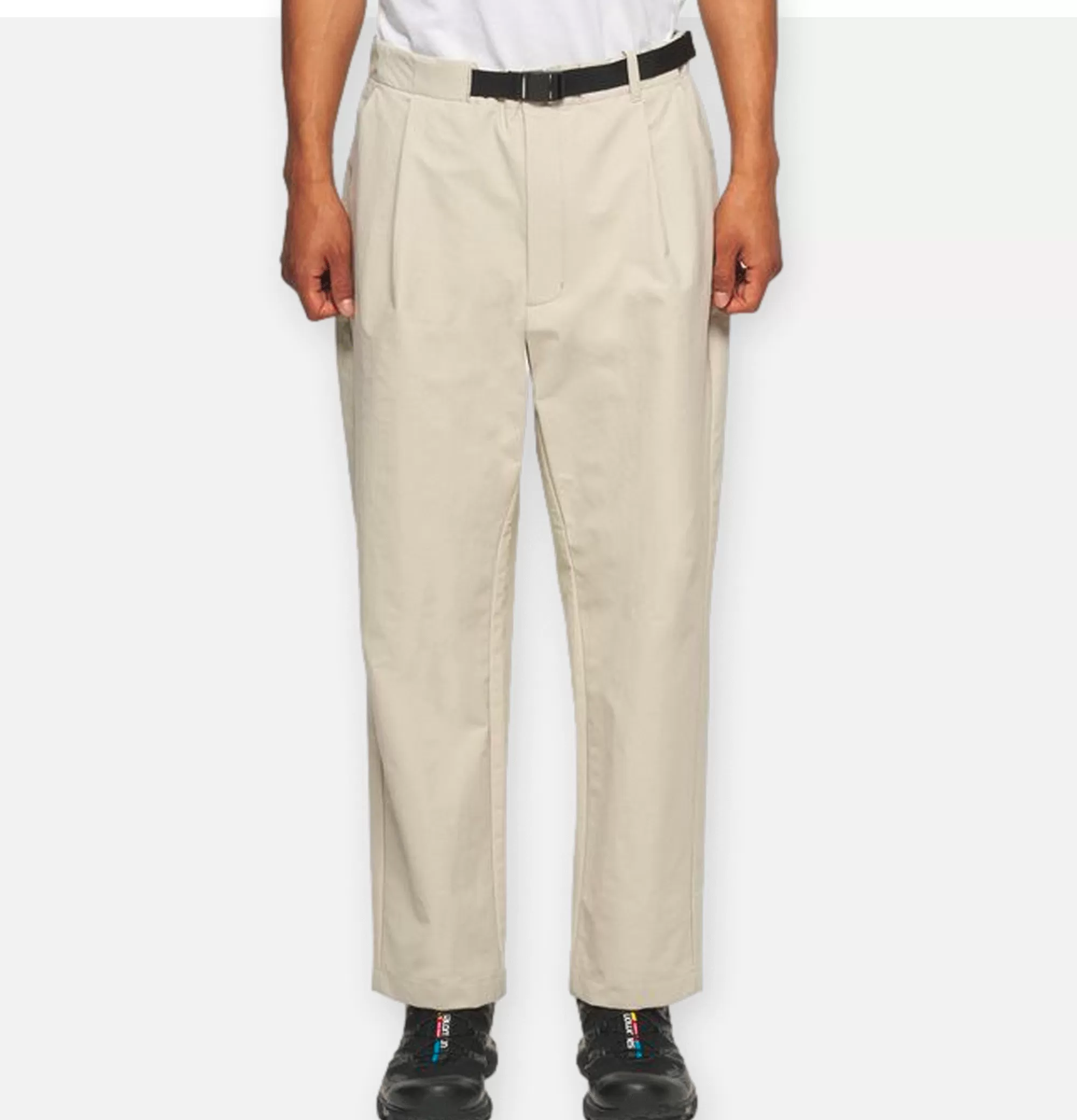 GOLDWIN One Tuck Ankle Pants Beige^ Pantalons