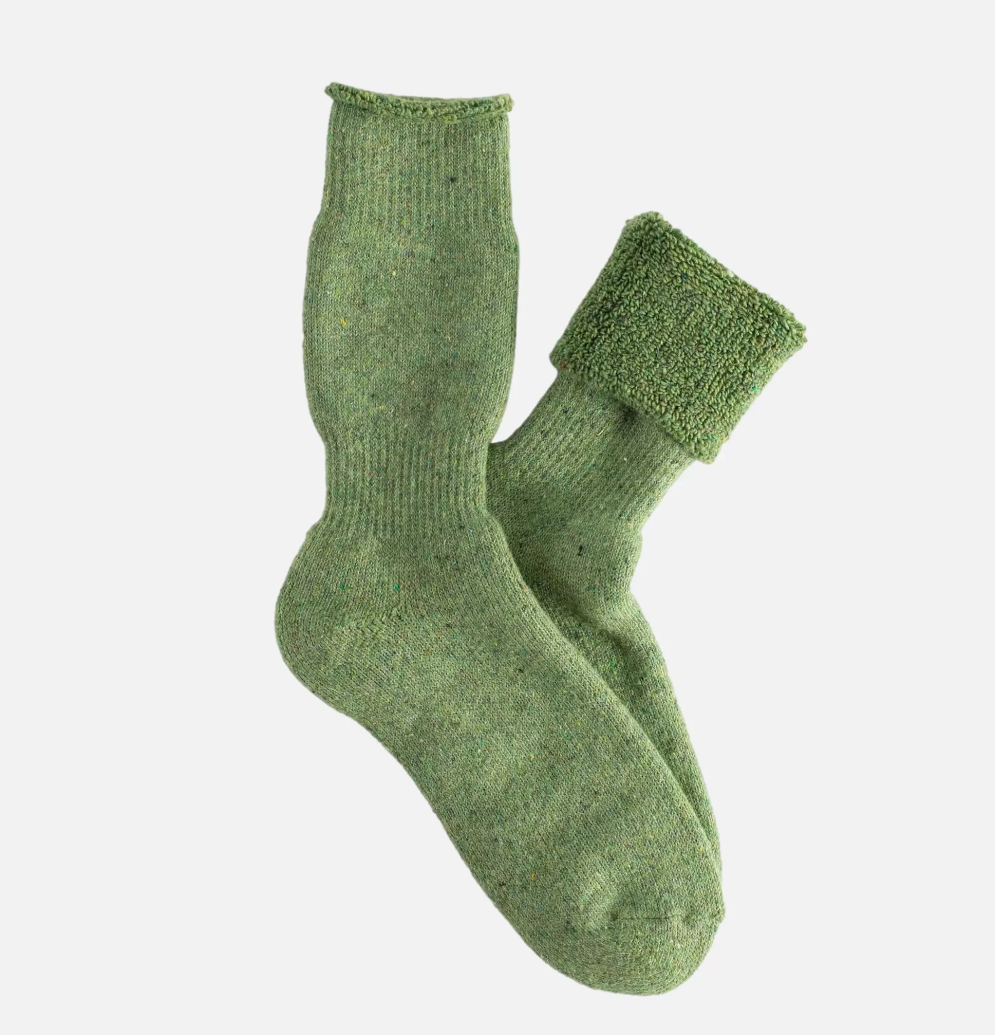 THUNDERS LOVE Outdoor Recycled Wool Socks Green^Homme Chaussettes